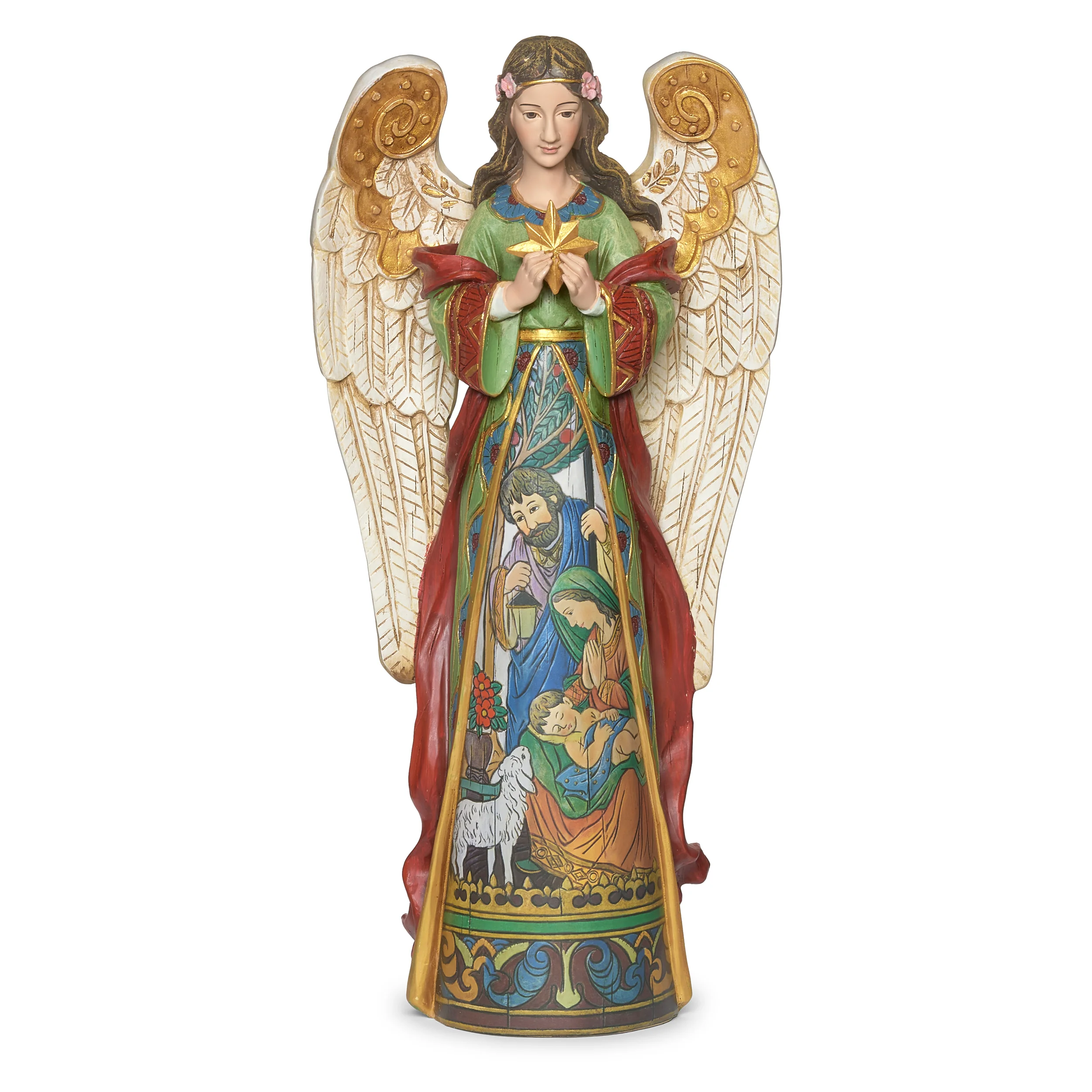 Joseph's Studio Angel Holding Star with Nativity Figure - Image 5