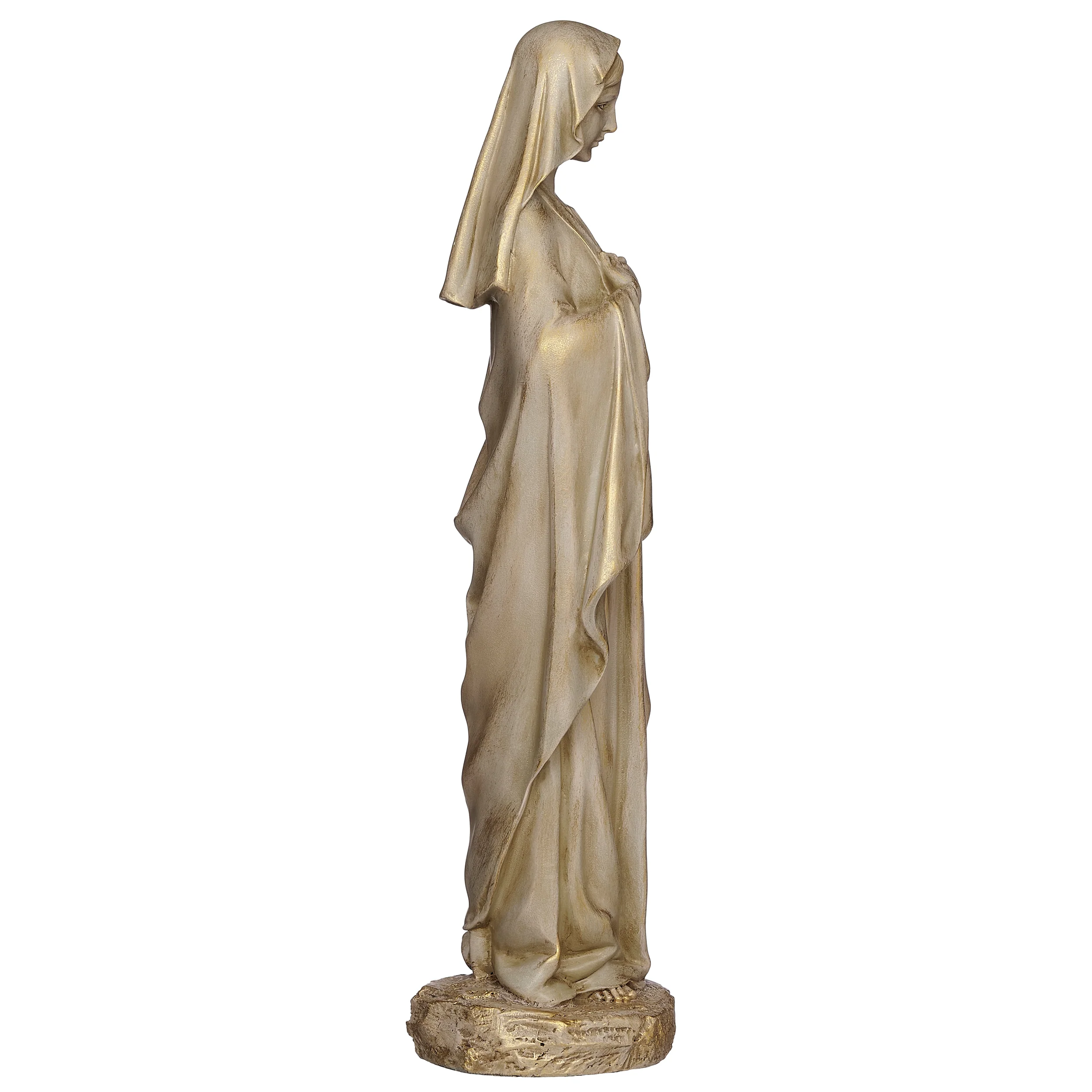 Joseph's Studio Immaculate Heart Figure with Antique Gold Finish - Renaissance Collection - Image 2