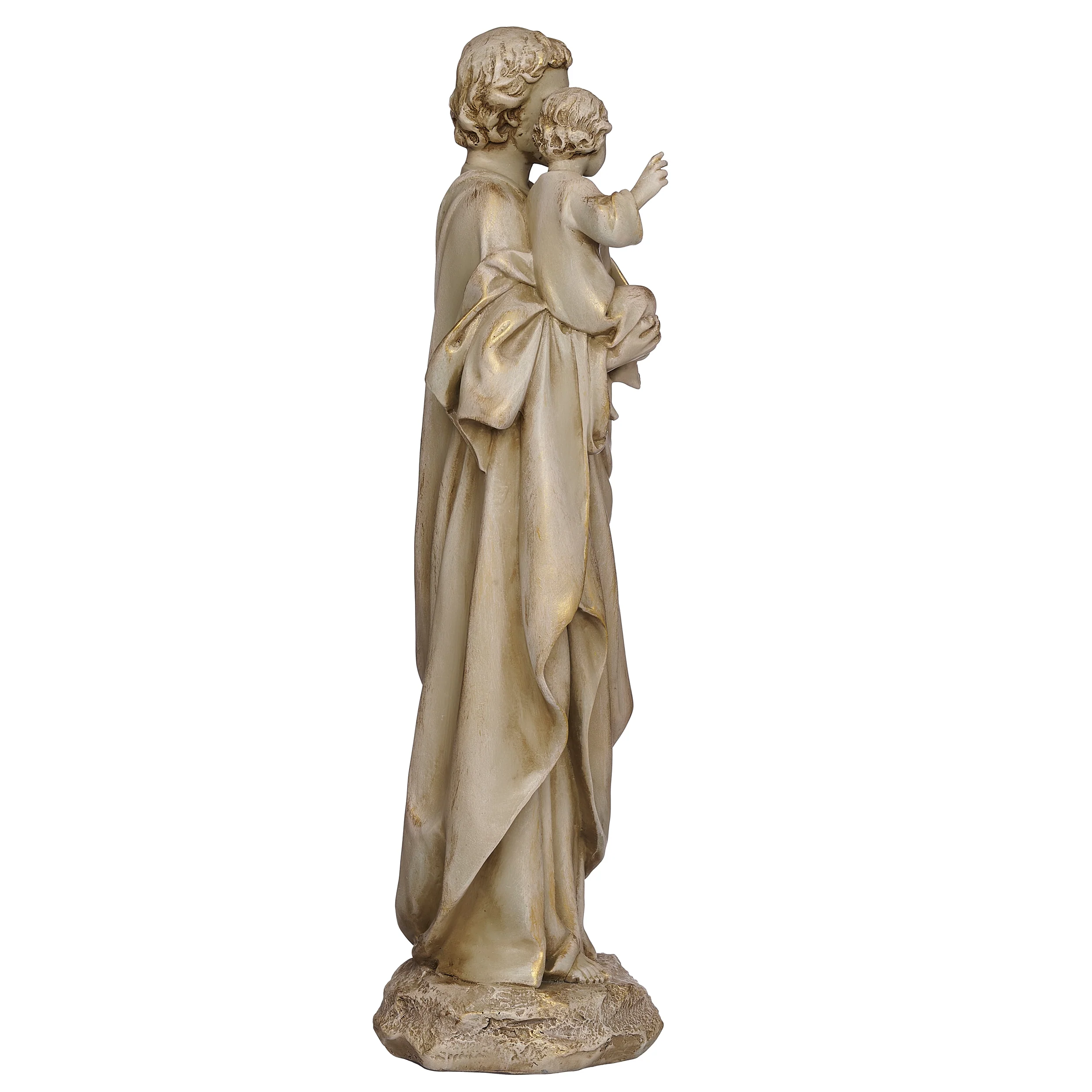 Joseph's Studio St. Joseph Figure with Antique Gold Finish - Renaissance Collection - Image 2