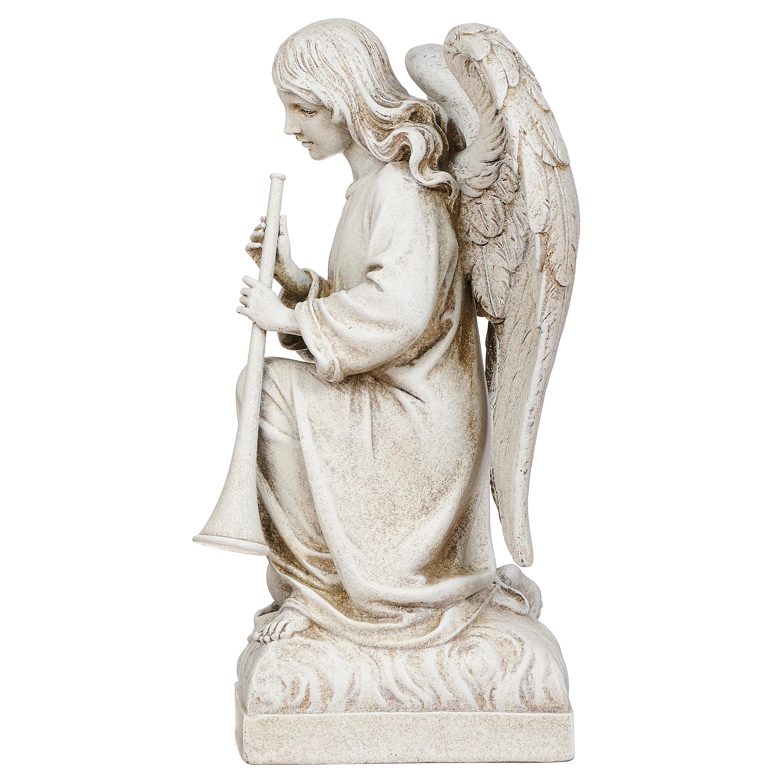 Joseph's Studio Angel With Trumpet Garden Statue - Image 4