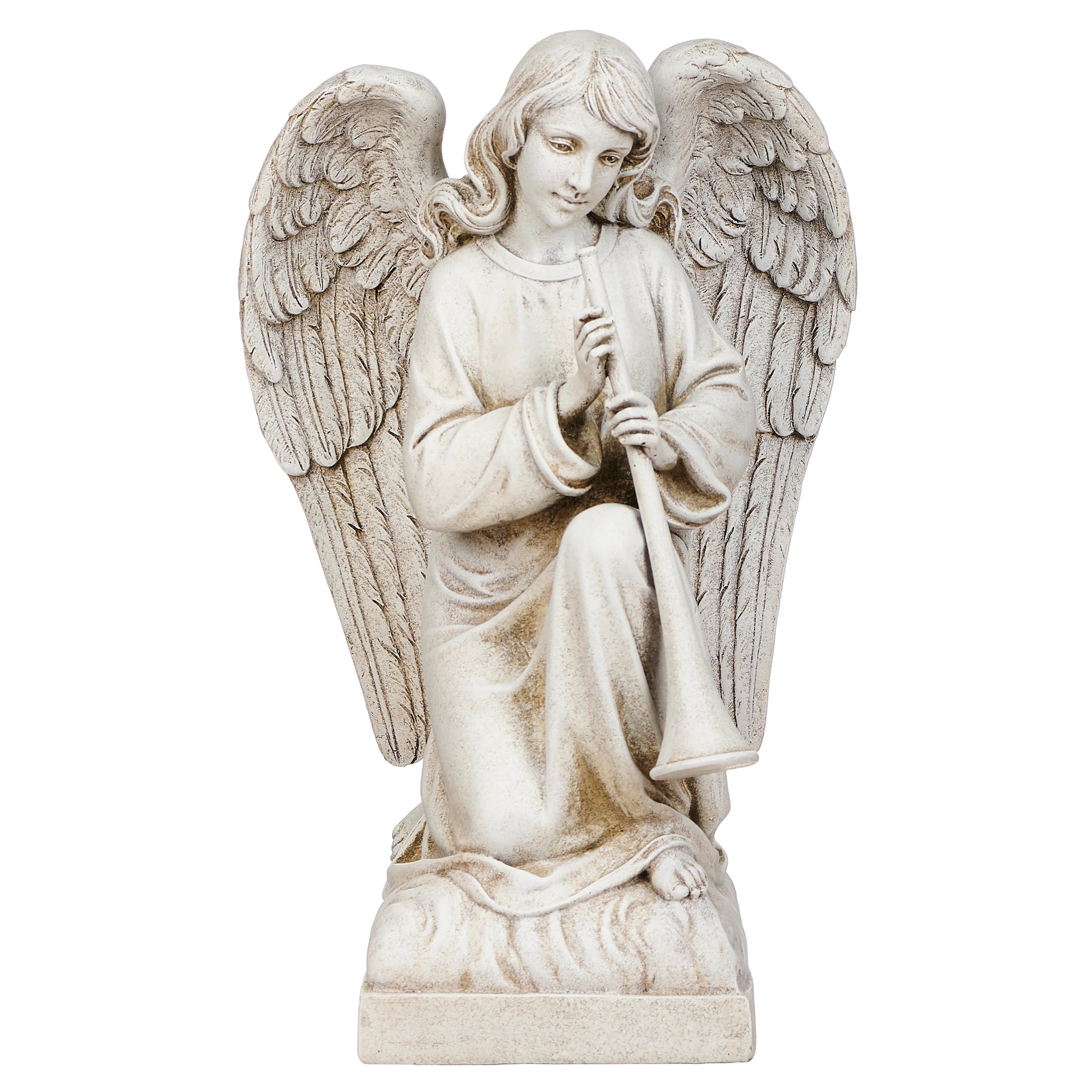 Joseph's Studio Angel With Trumpet Garden Statue - Image 5