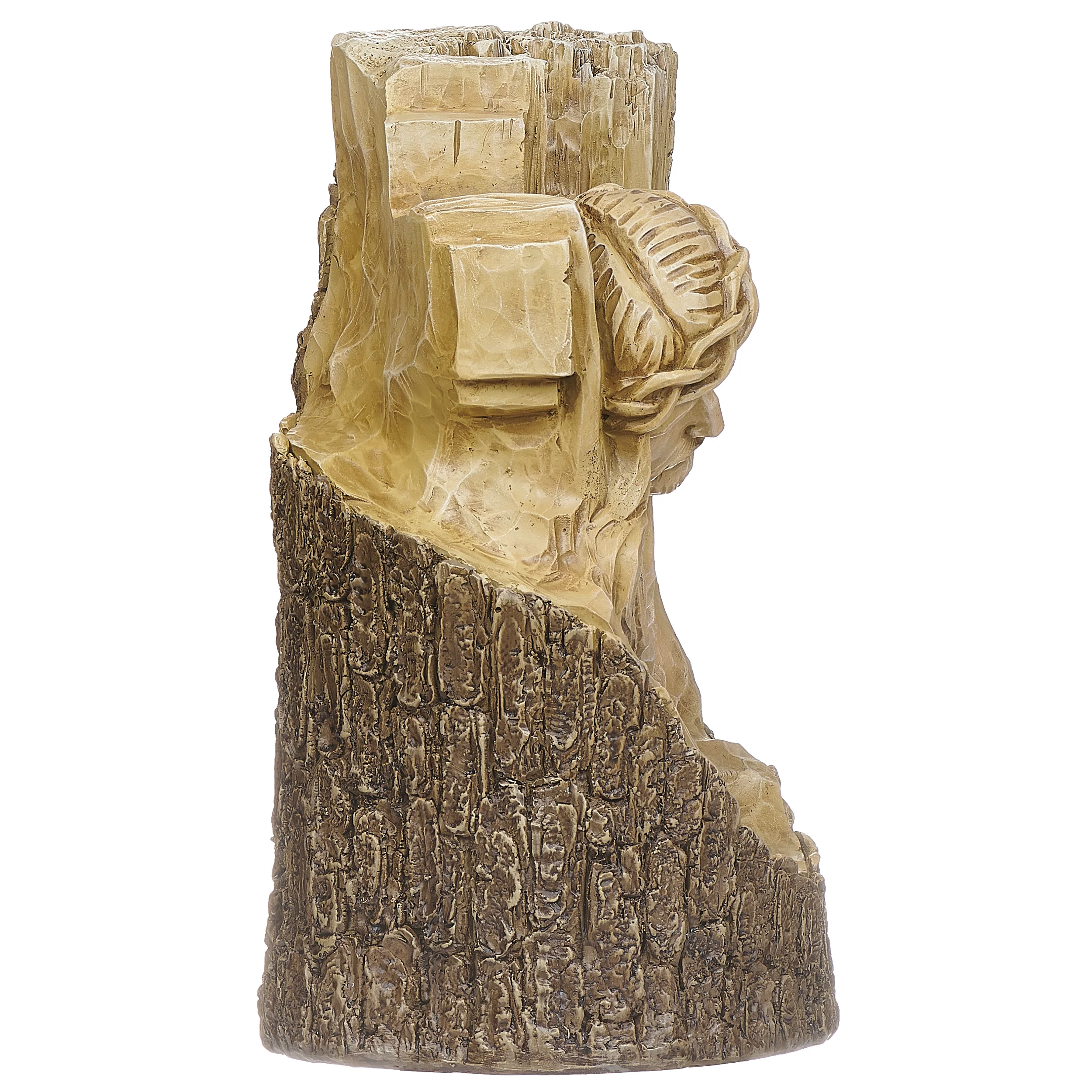 Joseph's Studio Carved-Look Cross with Jesus Garden Statue - Image 3
