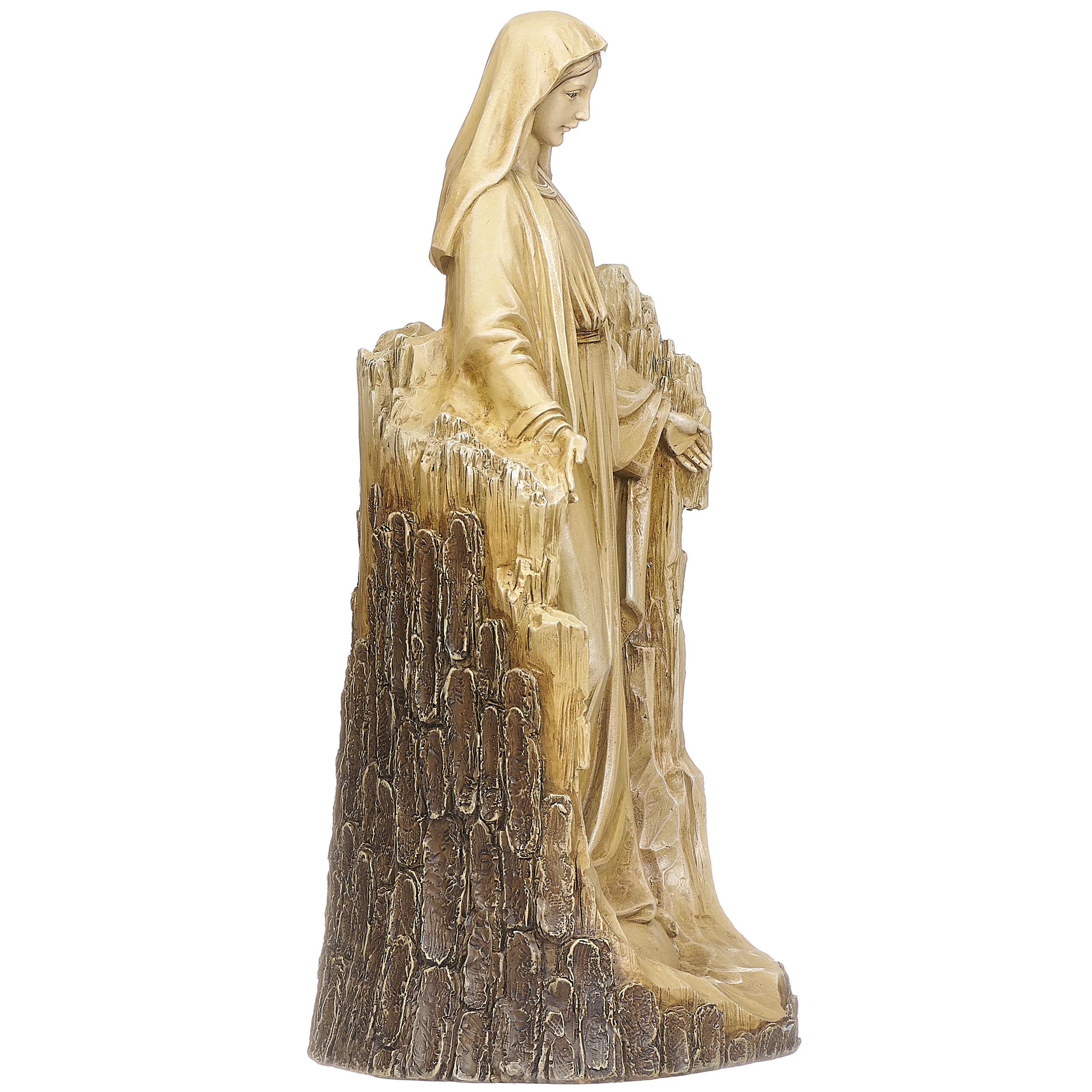 Joseph's Studio Carved-Look Lady of Grace Garden Statue - Image 3