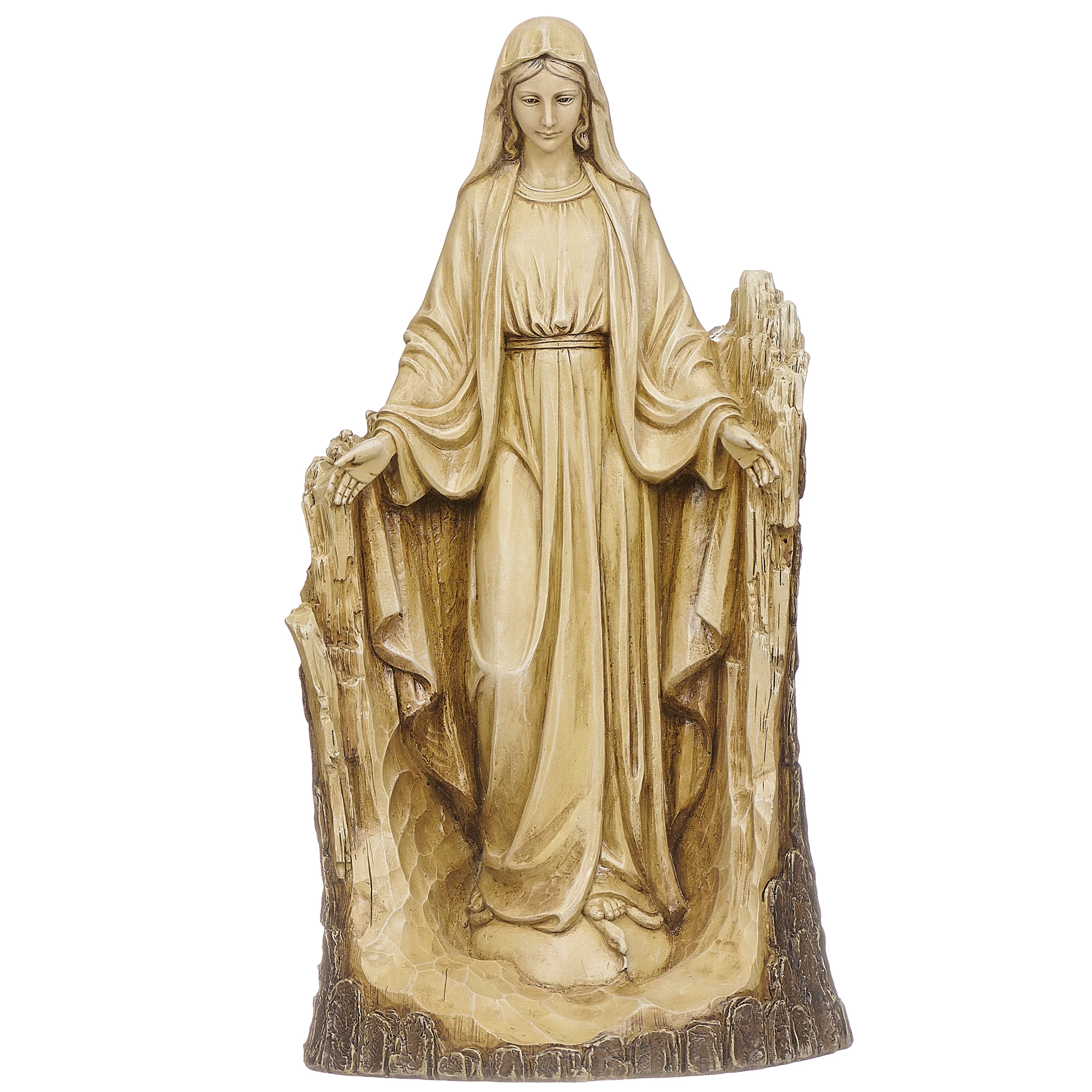 Joseph's Studio Carved-Look Lady of Grace Garden Statue - Image 5