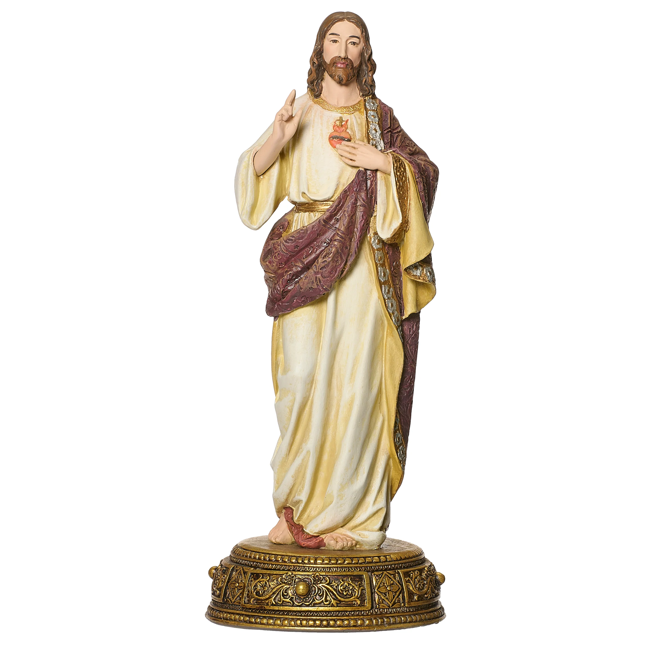Joseph's Studio Heavenly Protectors Sacred Heart of Jesus Figure - Renaissance Collection - Image 5