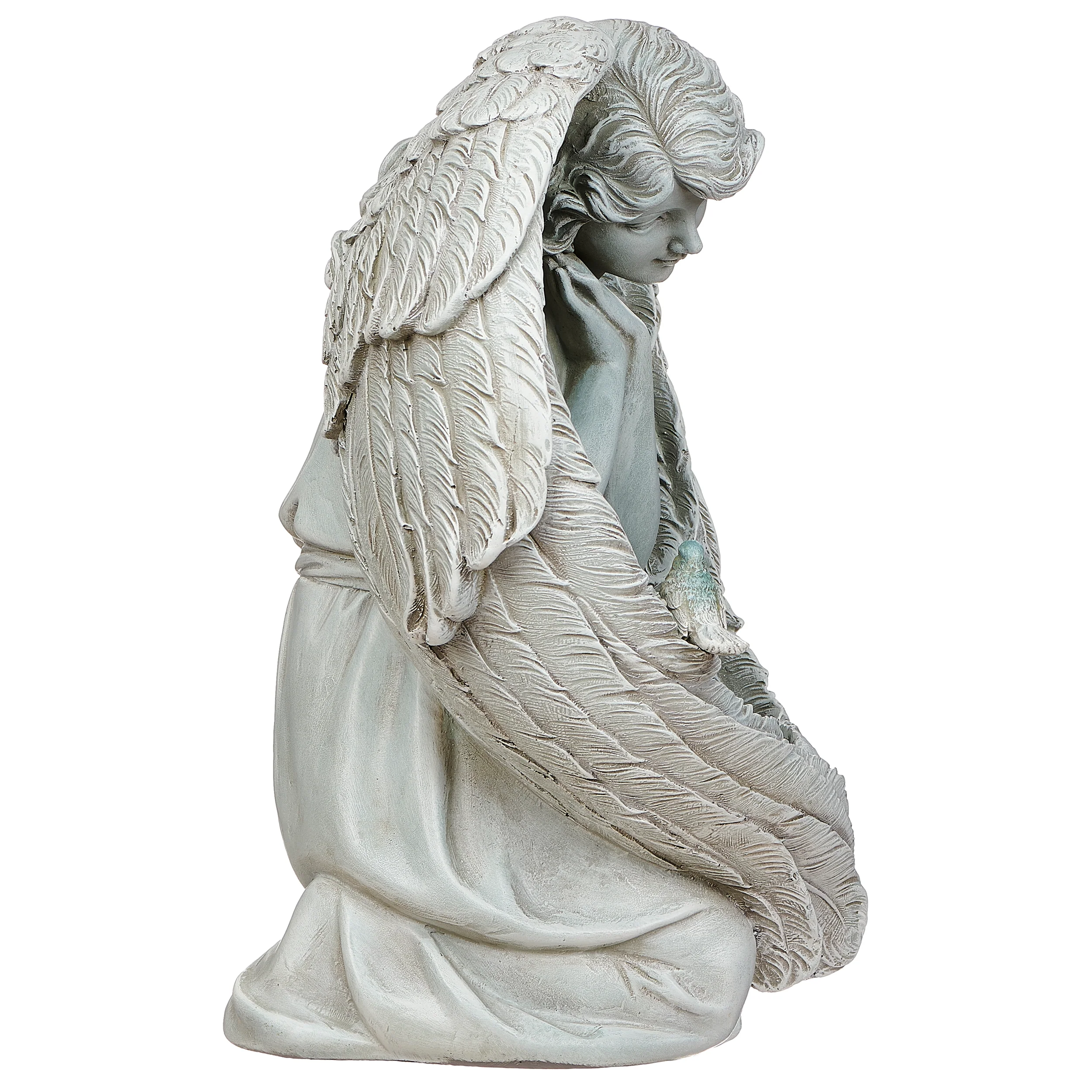 Joseph's Studio Kneeling Angel Bird Feeder Garden Statue - Image 3