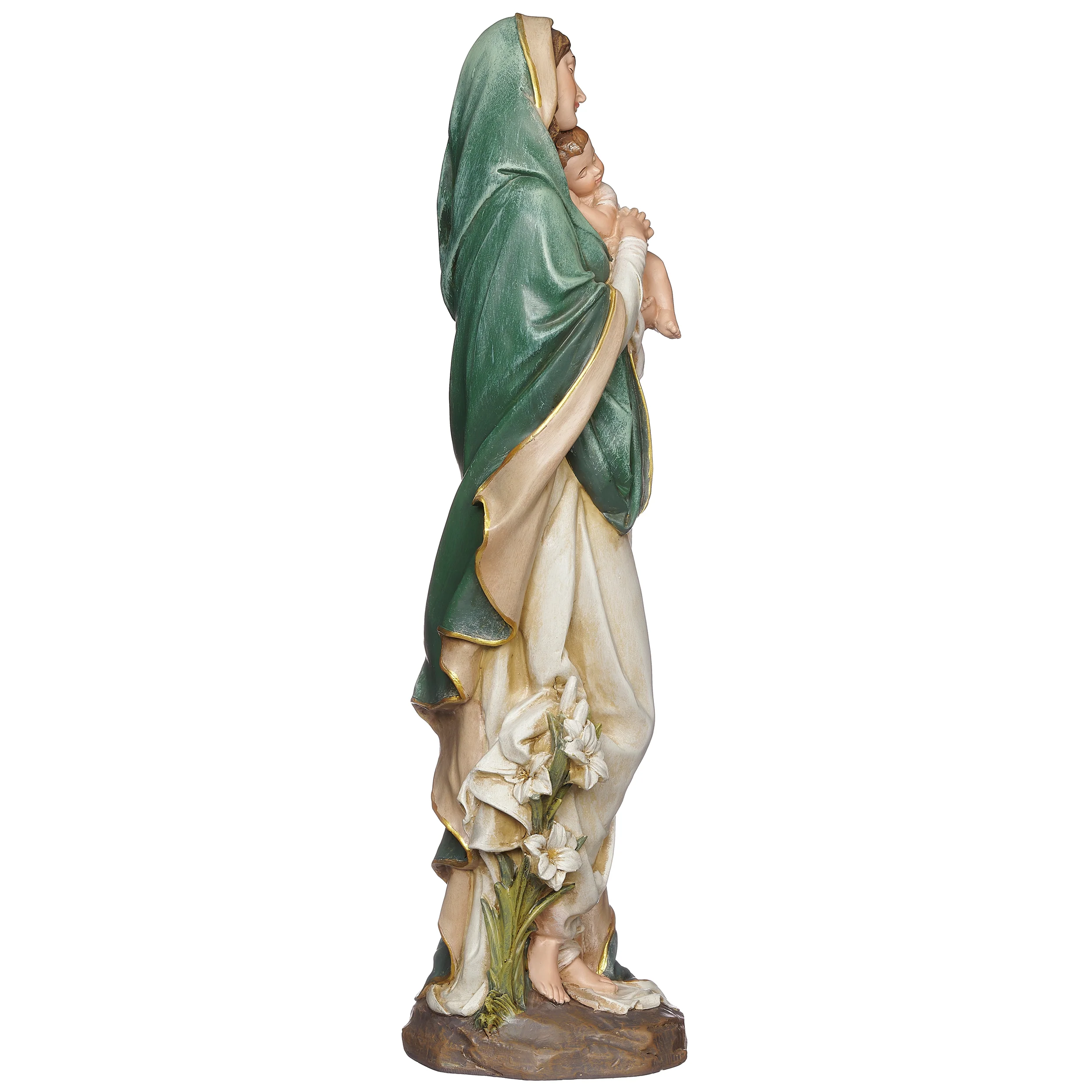 Joseph's Studio Madonna & Child Figure with Lily Accents - Renaissance Collection - Image 3
