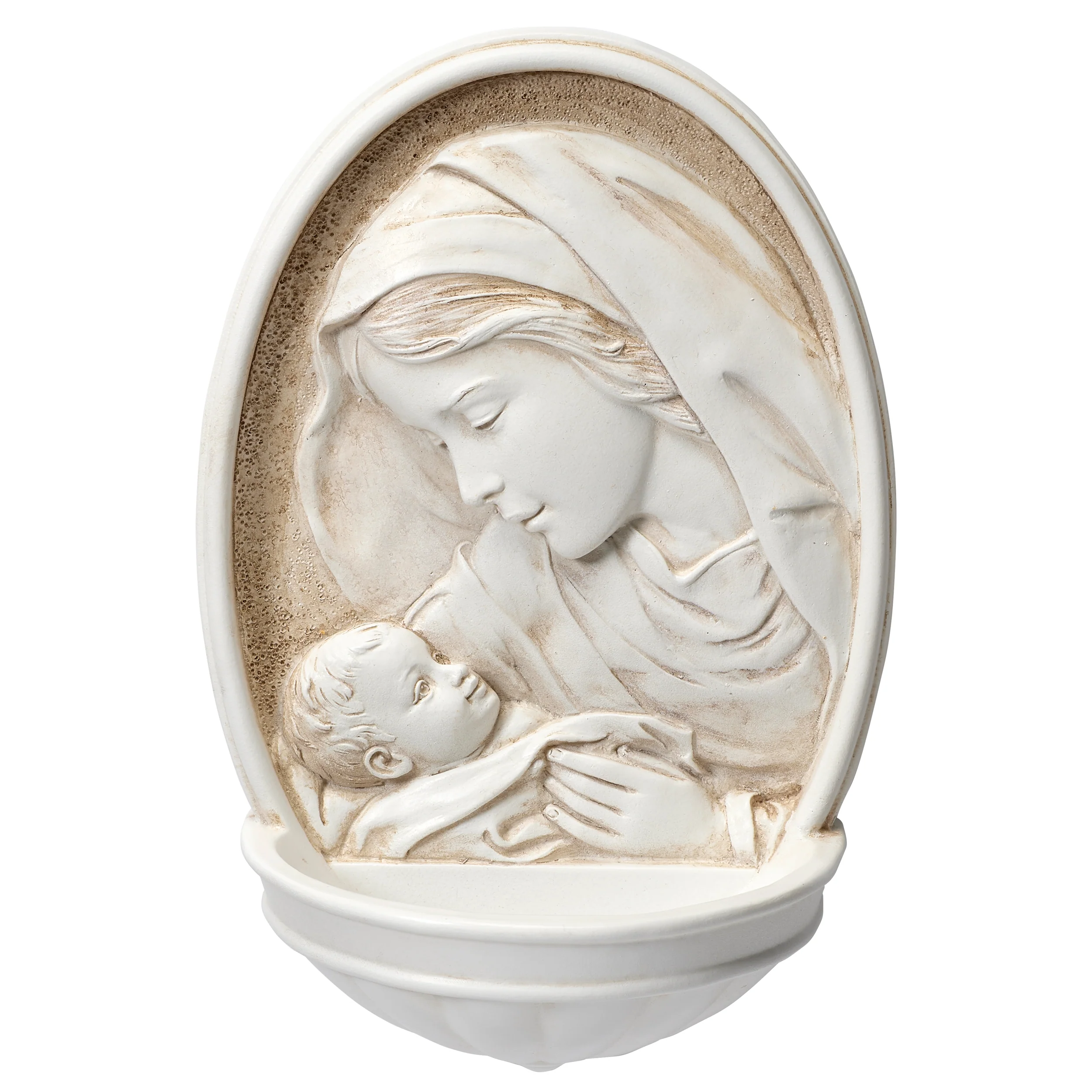 Joseph's Studio Madonna & Child Holy Water Font – Renaissance Collection - Image 4