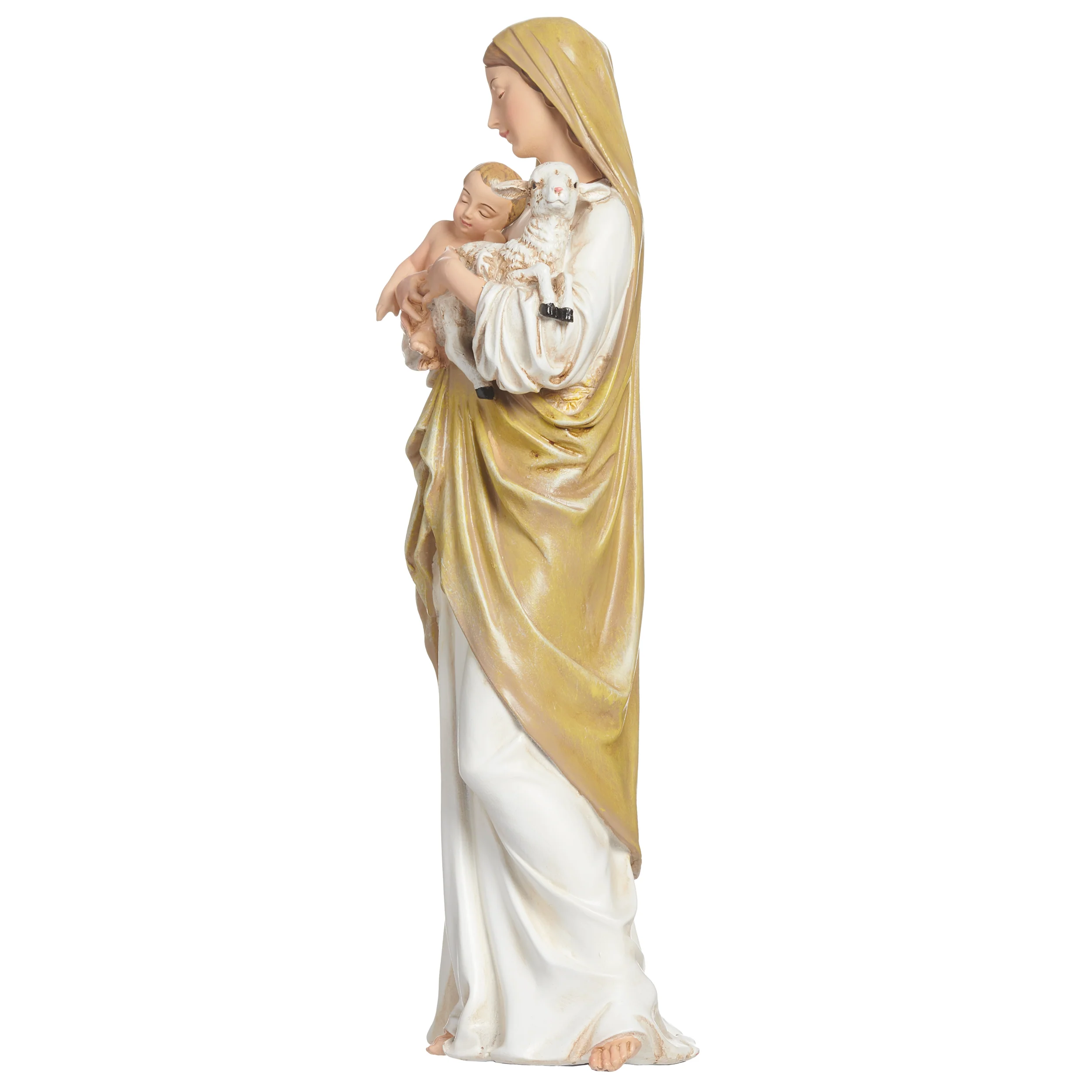 Joseph's Studio Madonna & Child with Lamb Figure – Renaissance Collection - Image 3