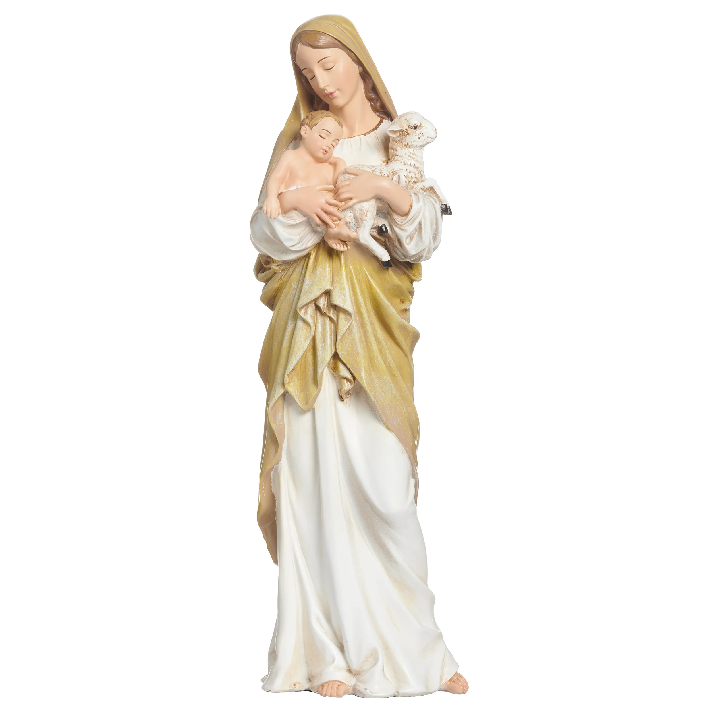 Joseph's Studio Madonna & Child with Lamb Figure – Renaissance Collection - Image 4