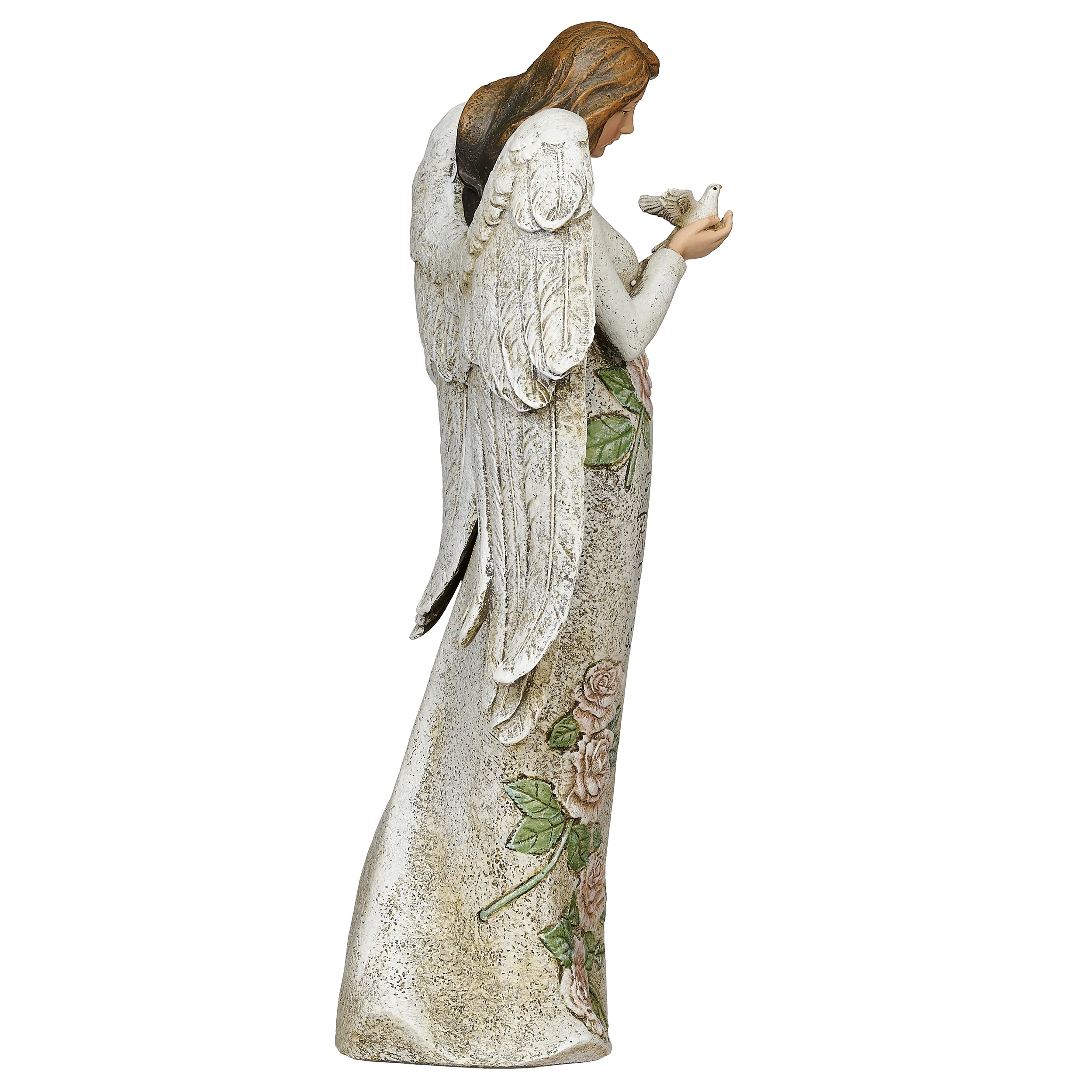Joseph's Studio Memorial Angel with Dove Statue - Image 3