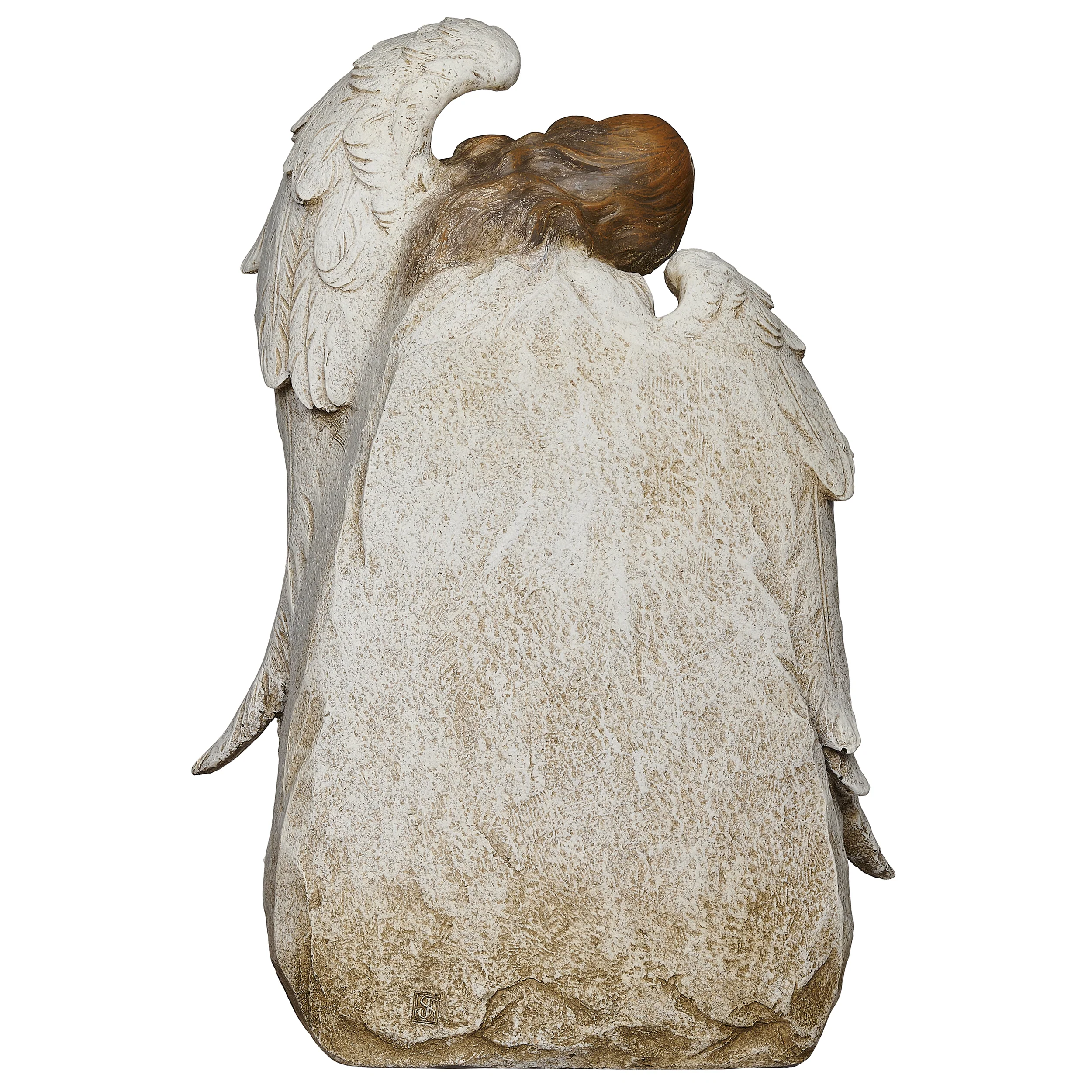 Joseph's Studio Memorial Stone with Angel Garden Statue - Image 2