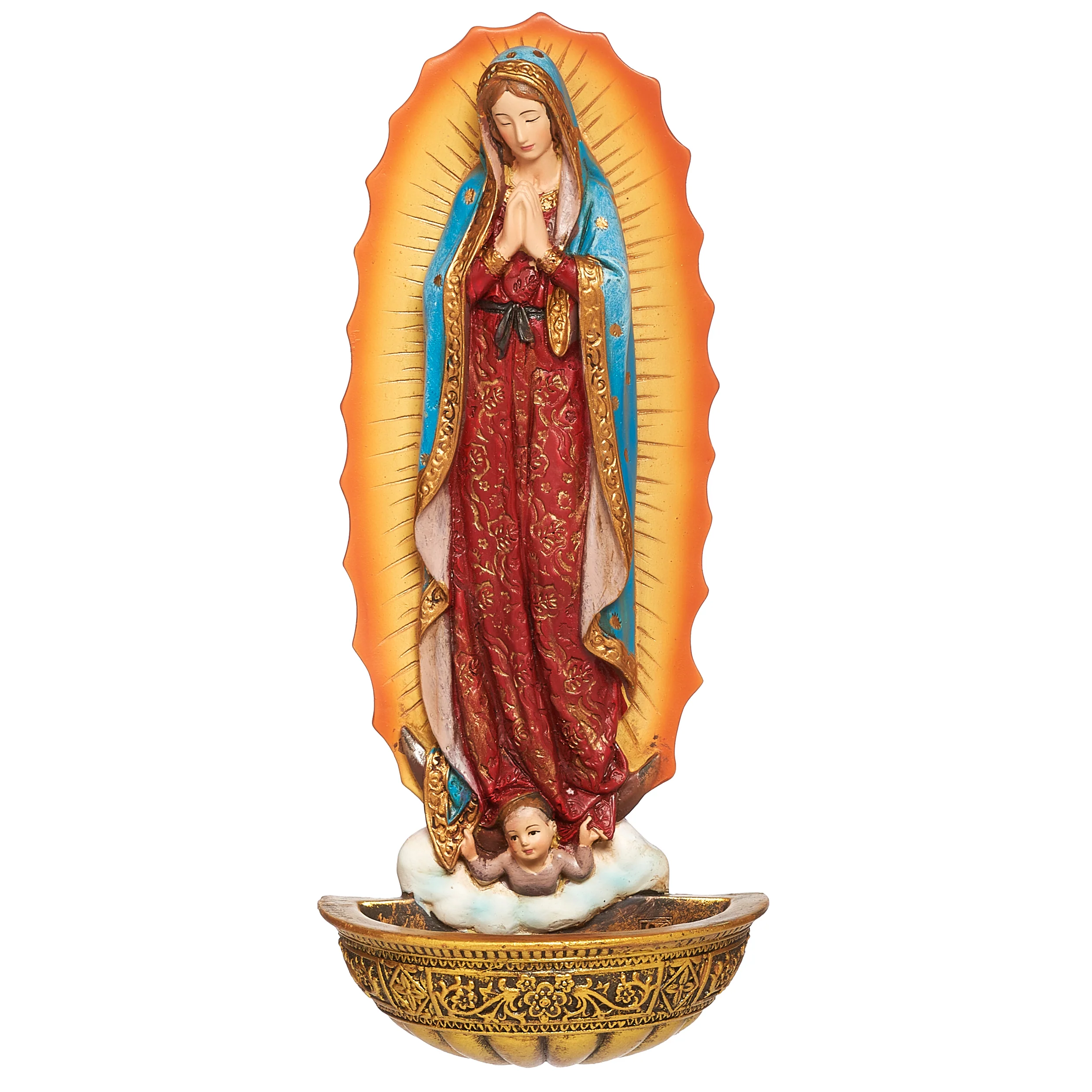 Joseph's Studio Our Lady of Guadalupe Water Font – Renaissance Collection - Image 4