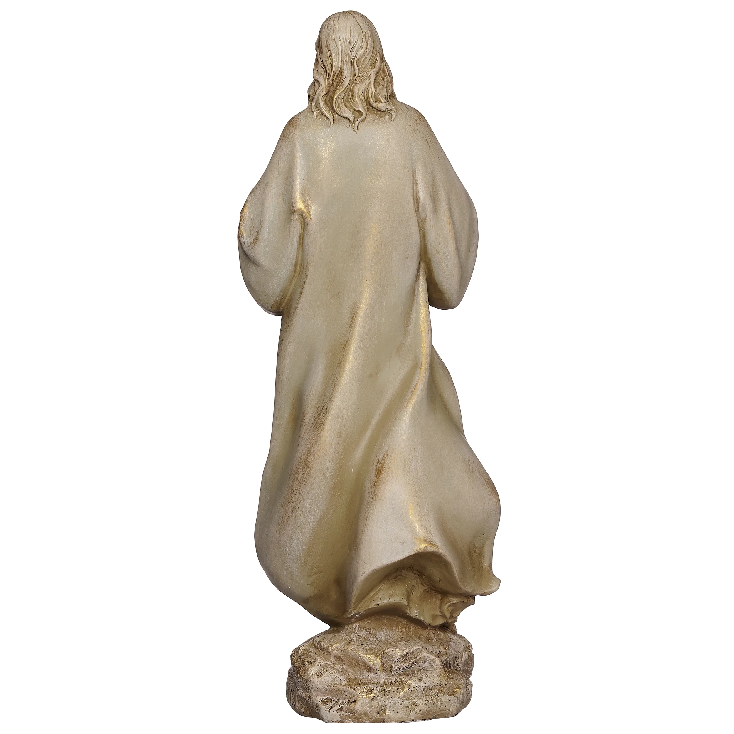 Joseph's Studio Sacred Heart Figure with Antique Gold Finish - Renaissance Collection - Image 3