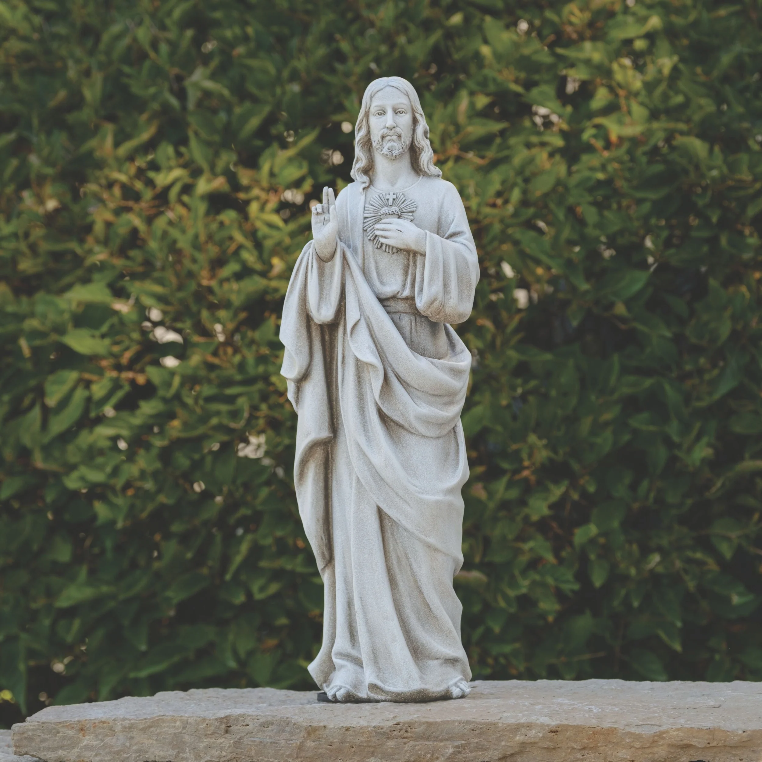 Joseph’s Studio Sacred Heart of Jesus Garden Statue - Image 2