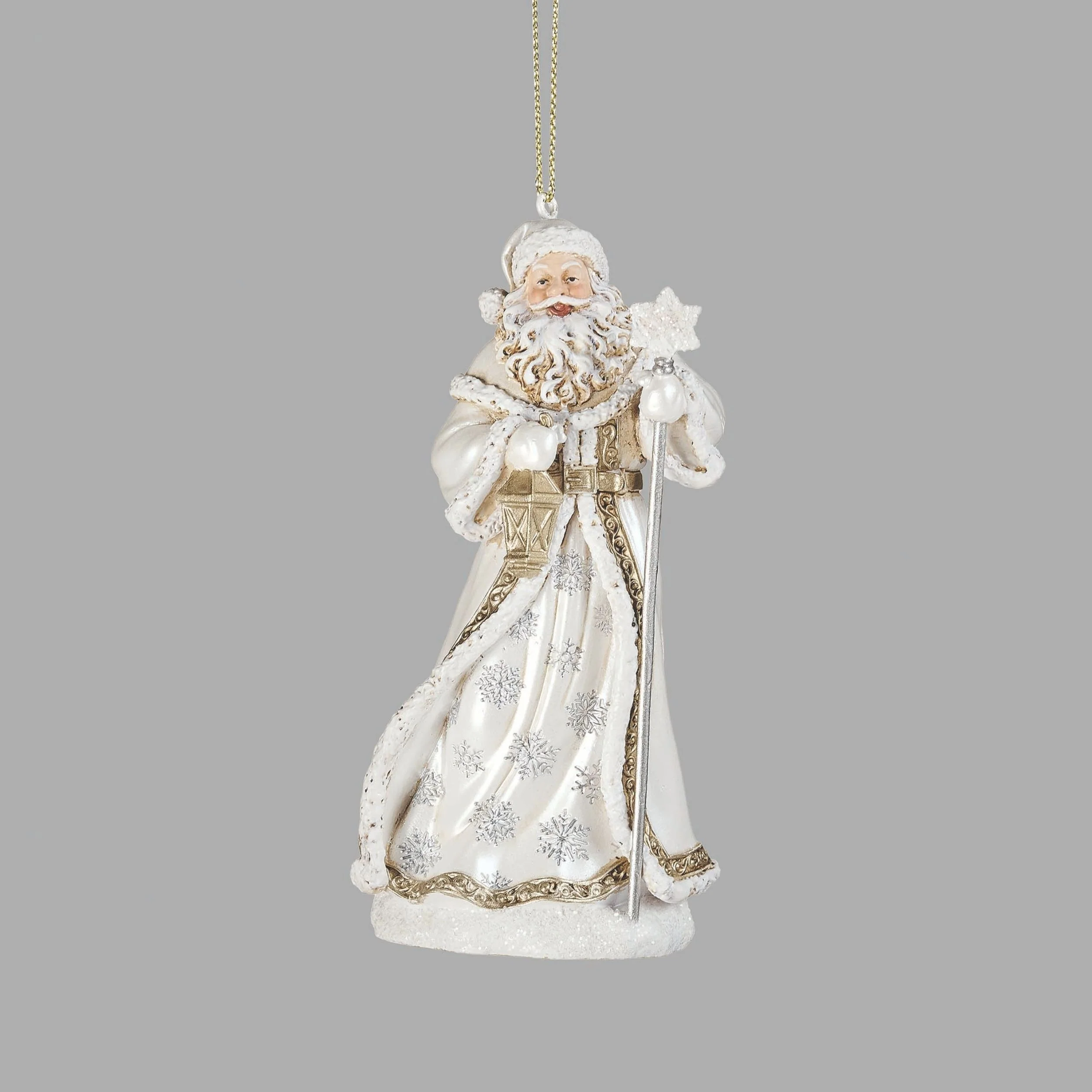 Joseph's Studio Santa Holding Staff Ornament