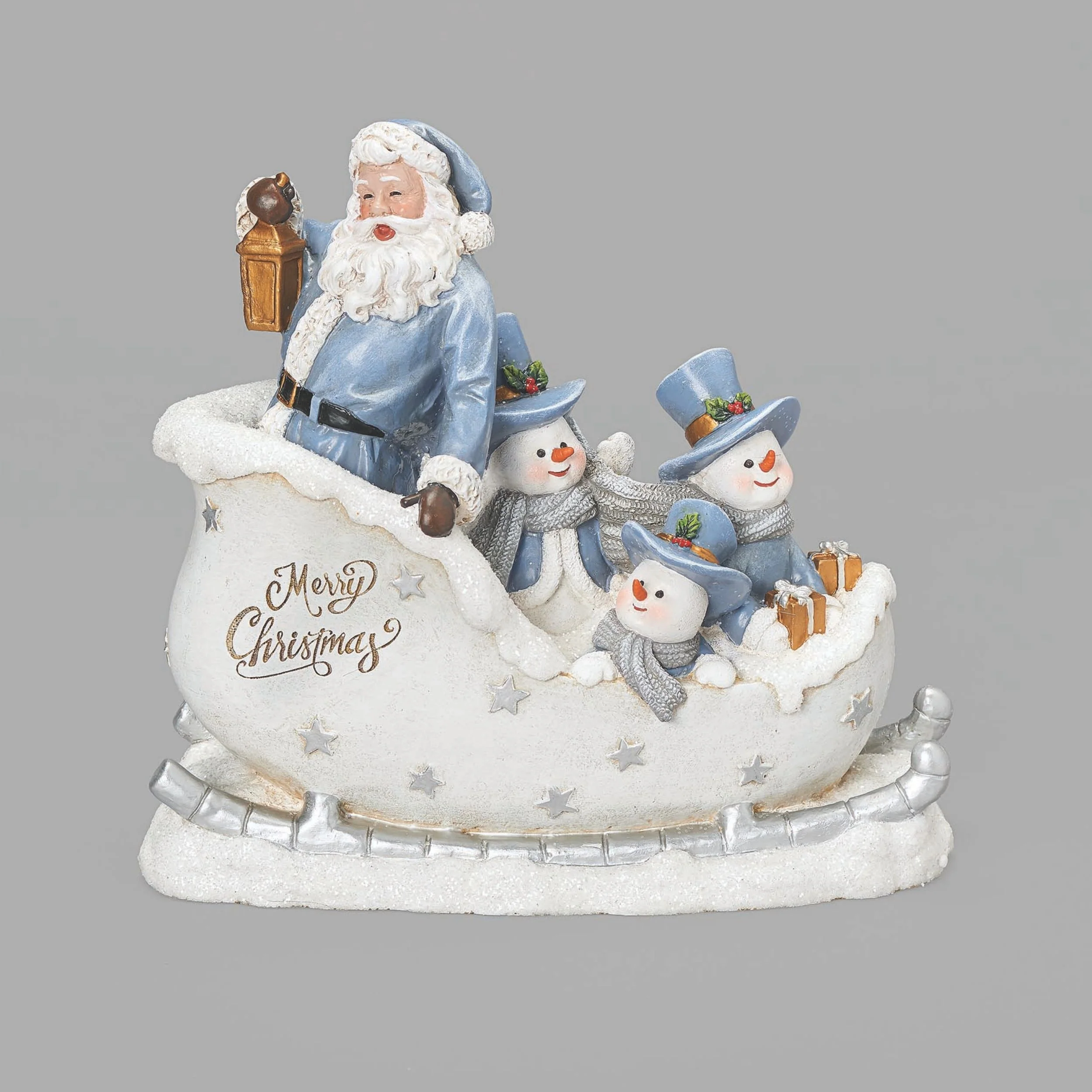 Joseph's Studio Santa in Sleigh with Snowmen Figure