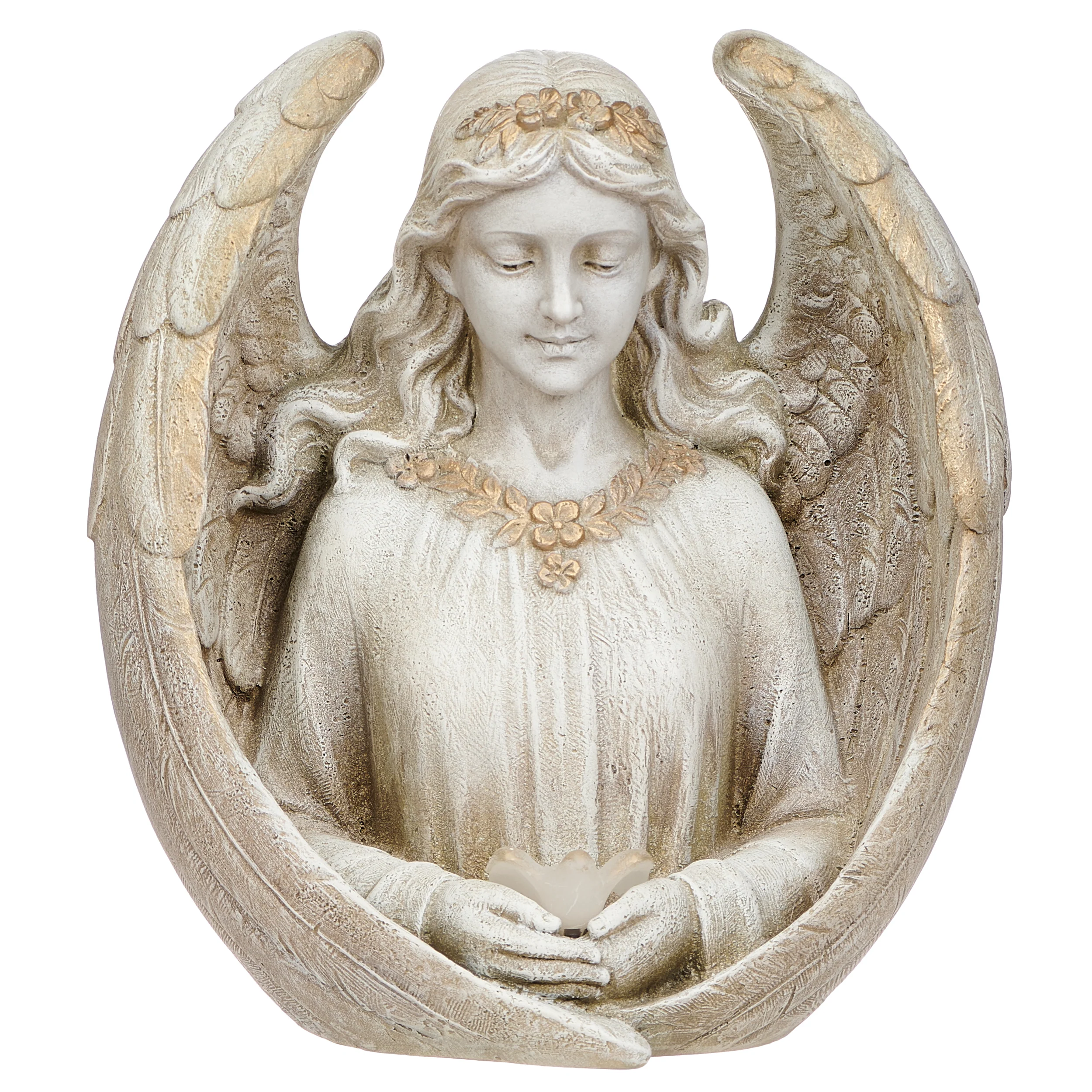 Joseph's Studio Solar Angel Holding a Bird - Image 5