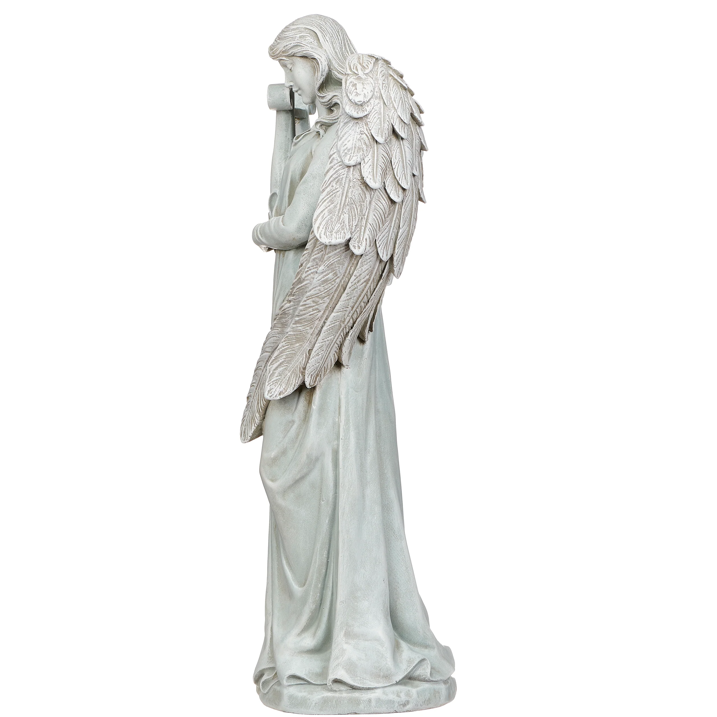 Joseph's Studio Standing Angel with Wind Chimes Garden Statue - Image 3