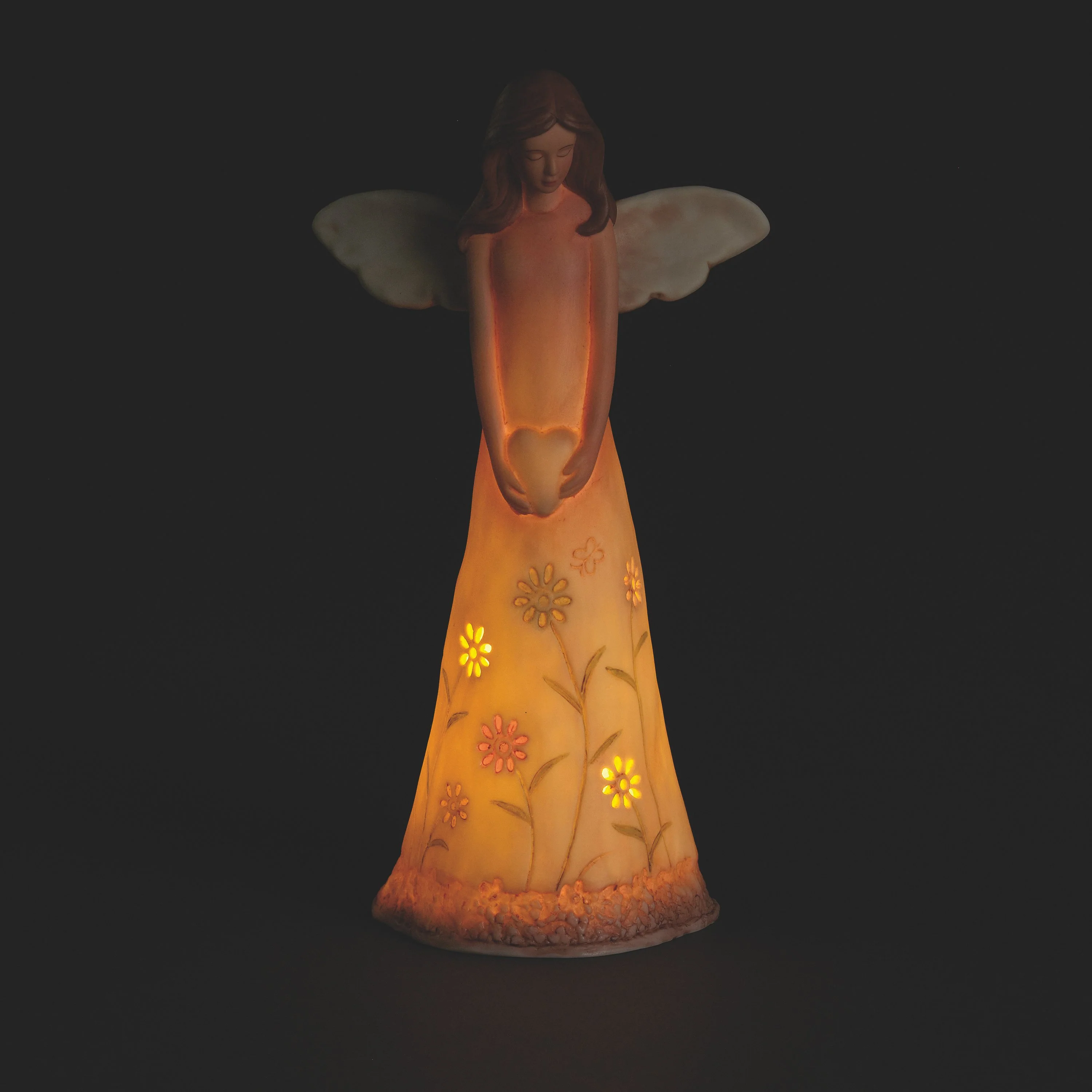 LED Angel with Heart Figure - Image 2