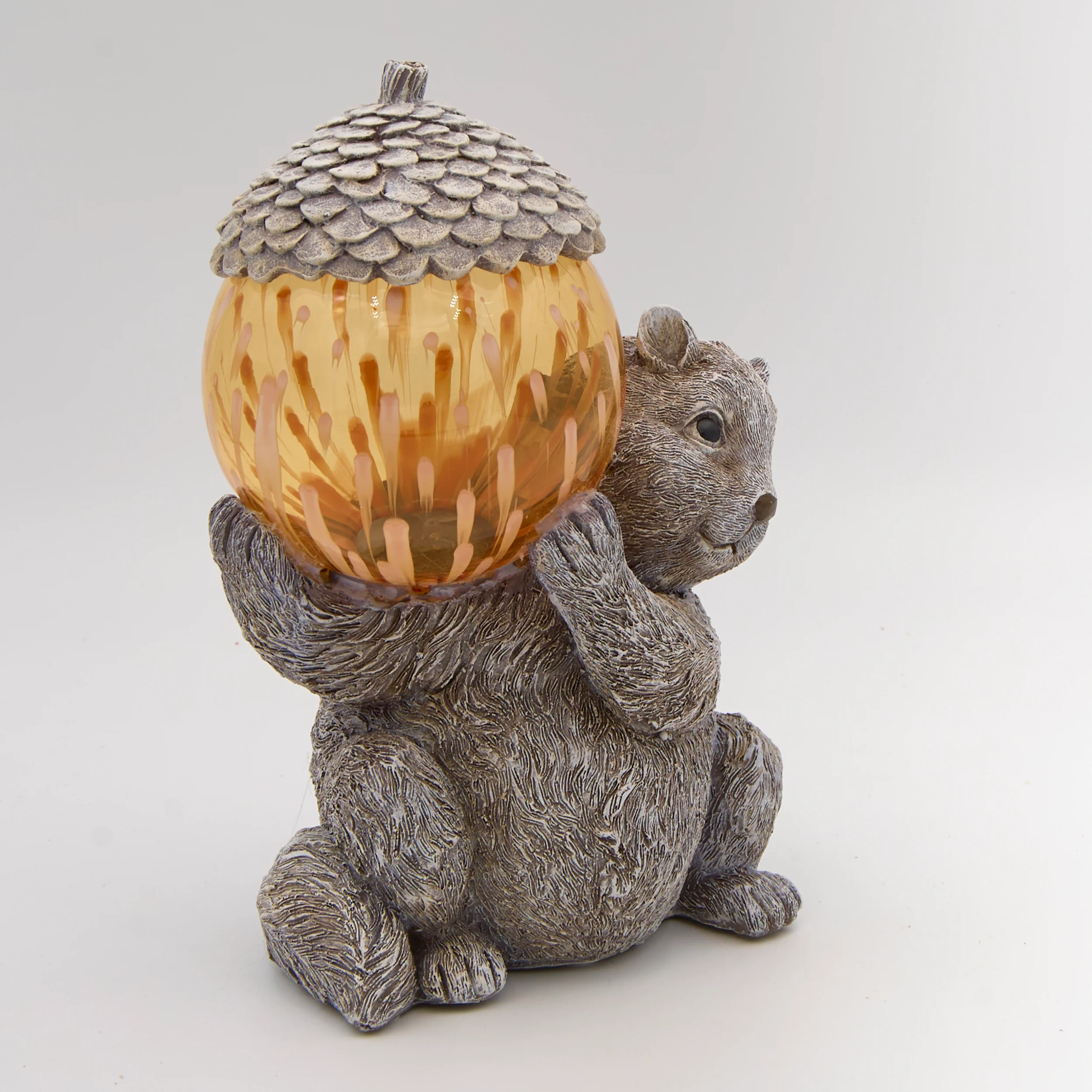 Pudgy Pals Solar-Powered Chipmunk Garden Statue - Image 2