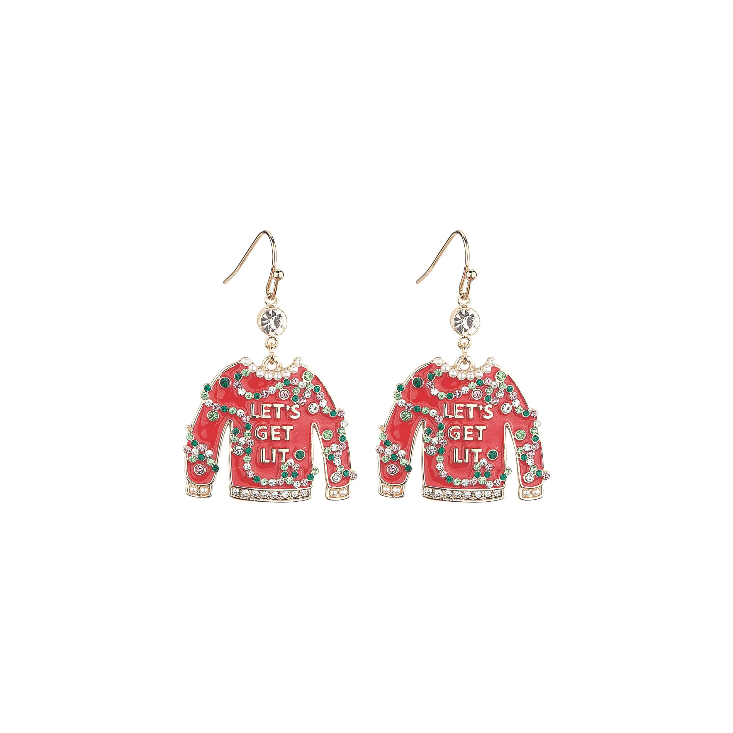 Lets Get Lit Sweater Earrings
