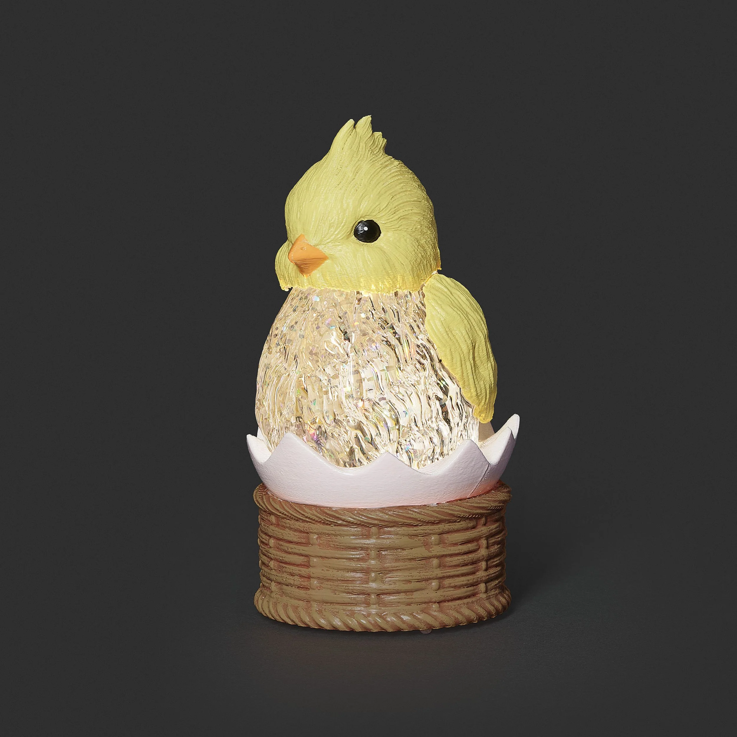 Lighted Chick Shimmer Lantern