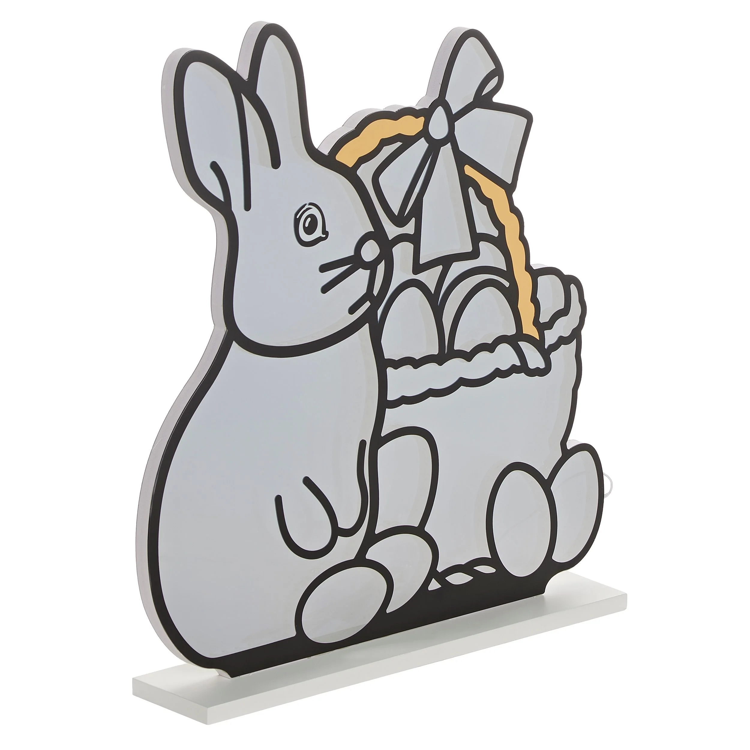 Roman Lights Easter Bunny with Basket Eternity Light Table Decor - Image 4