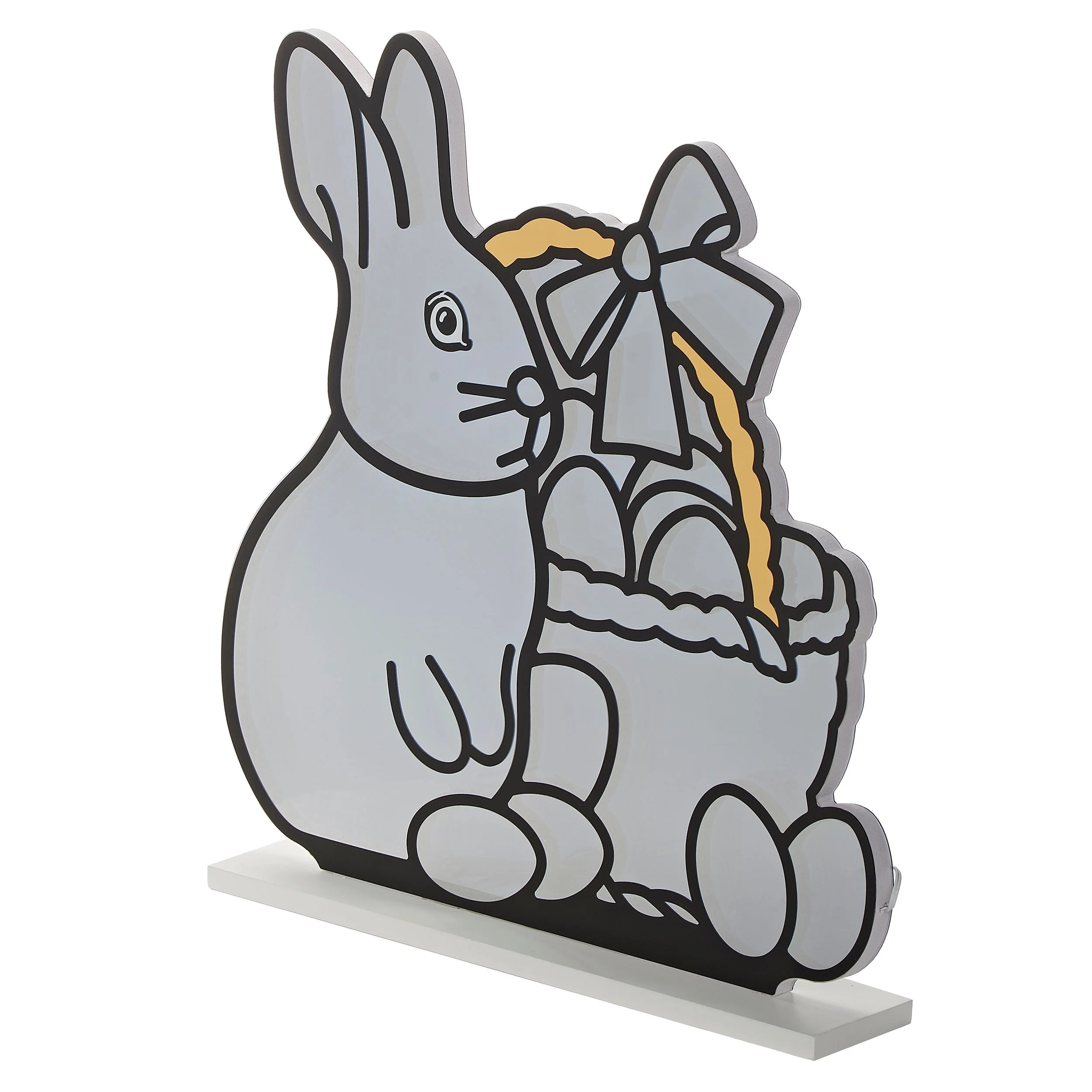 Roman Lights Easter Bunny with Basket Eternity Light Table Decor - Image 5