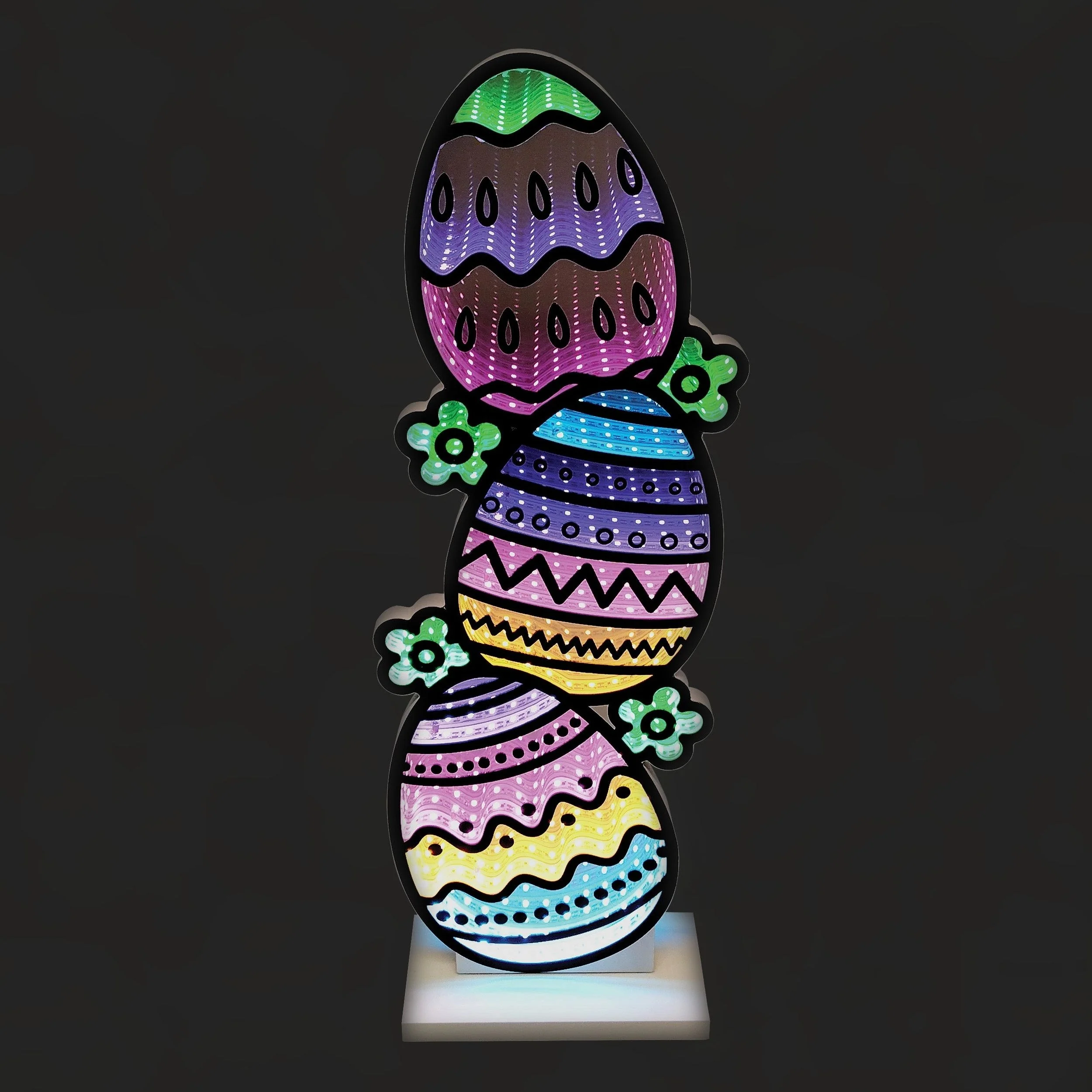 Roman Lights Eternity Easter Egg Tower Table Decor - Image 2
