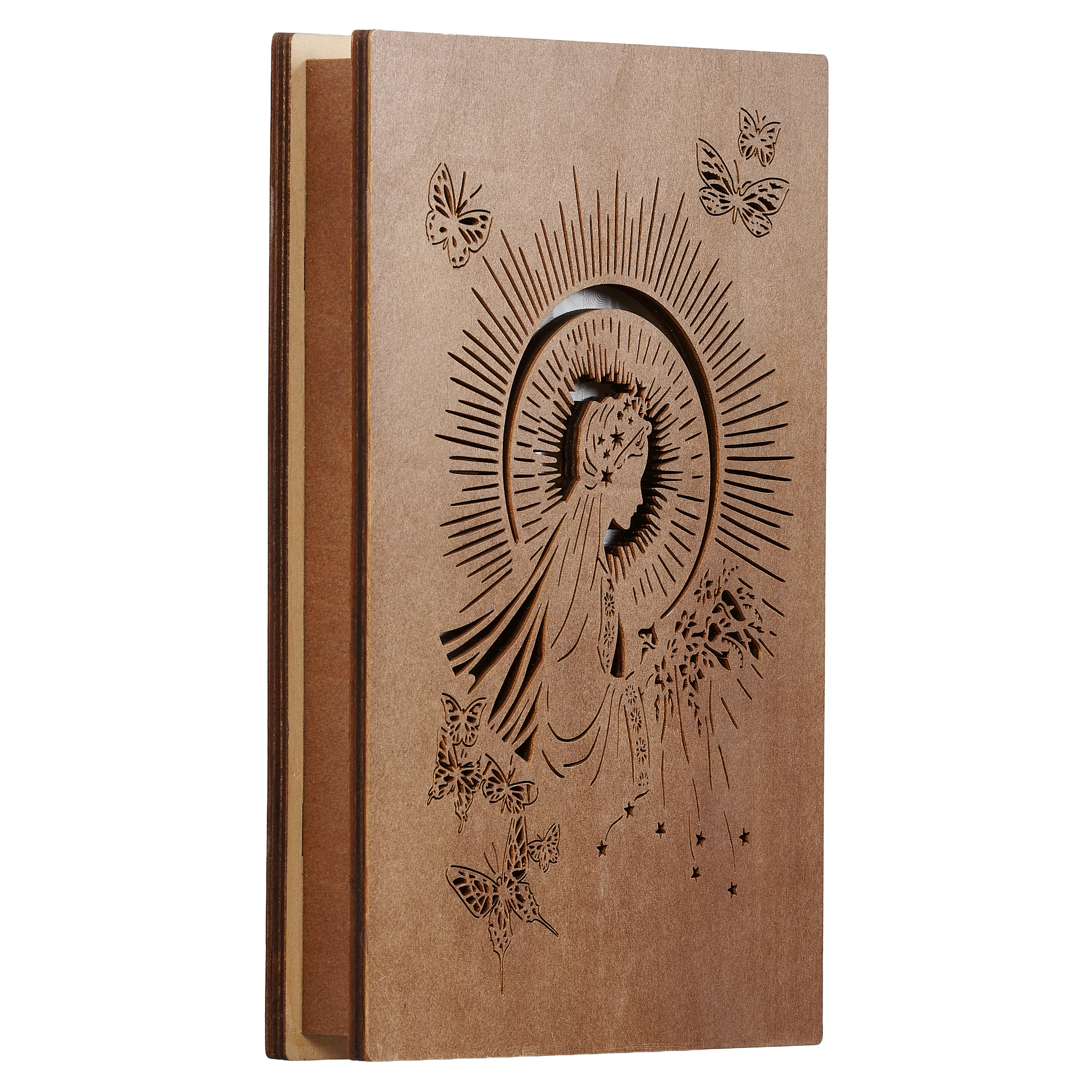 Lighted Madonna Laser Cut Table Decor - Image 2