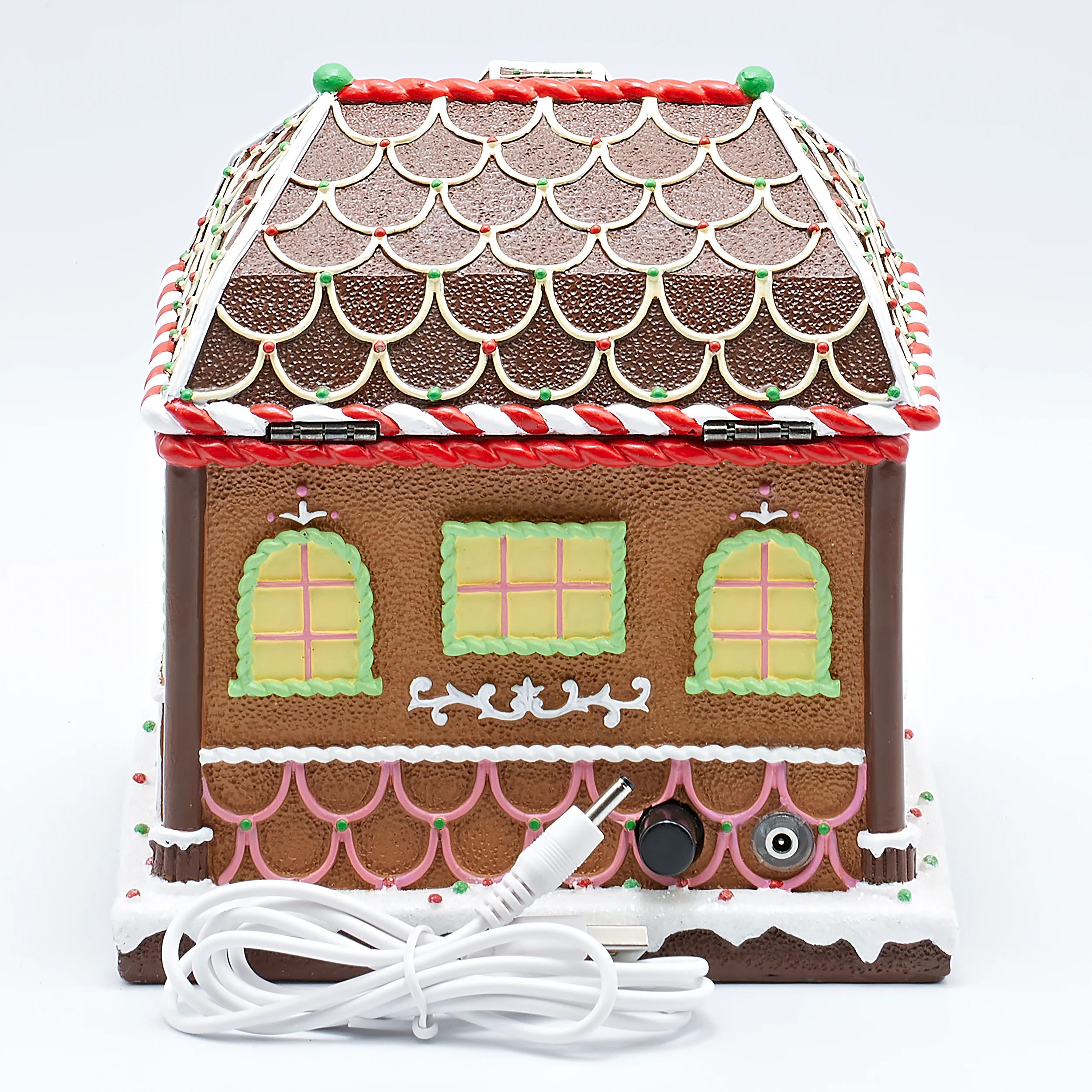 Amusements Gingerbread House Box Lighted Musical with Rotating Figures - Image 3