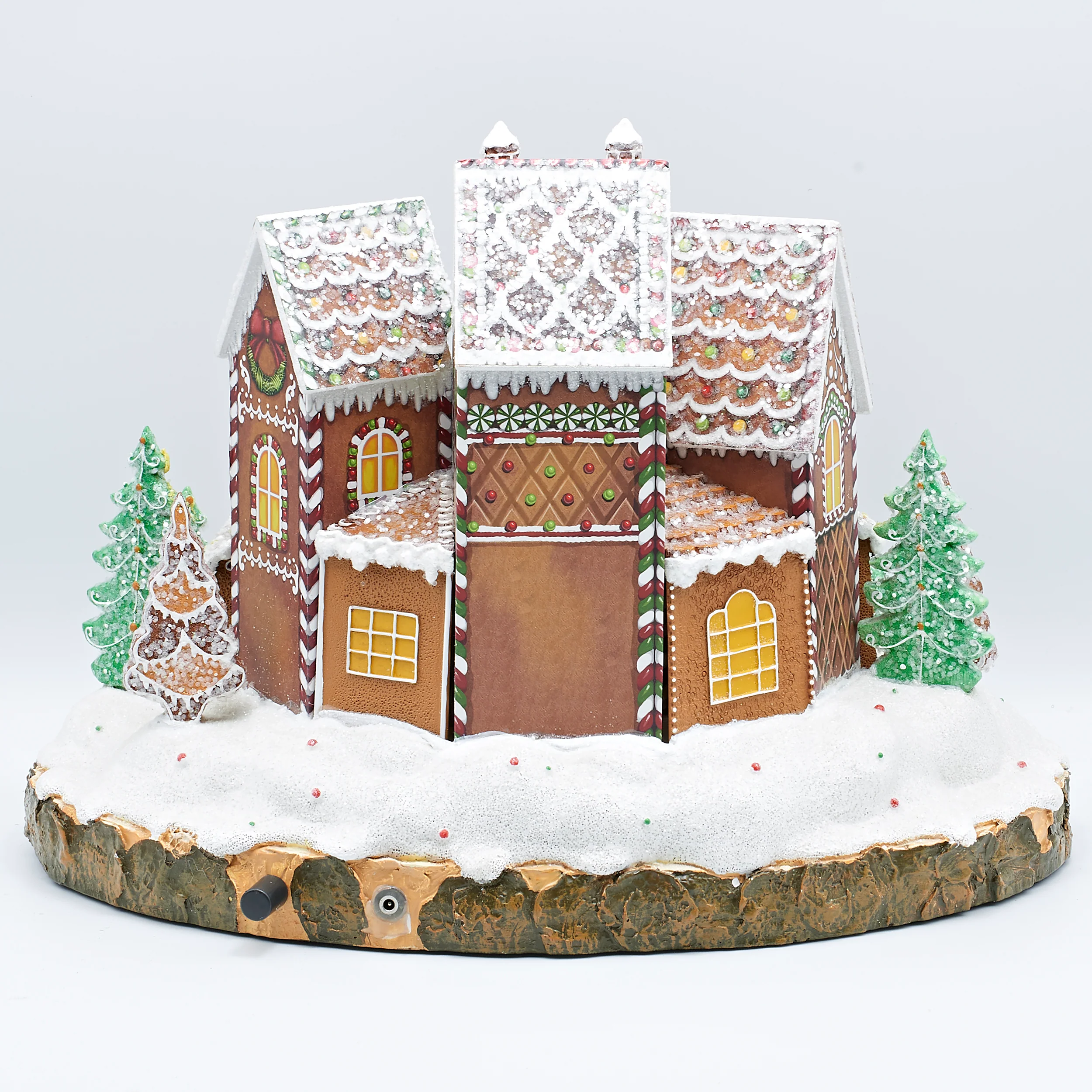 Amusements Lighted Musical Gingerbread Village with Rotating Train - Image 3