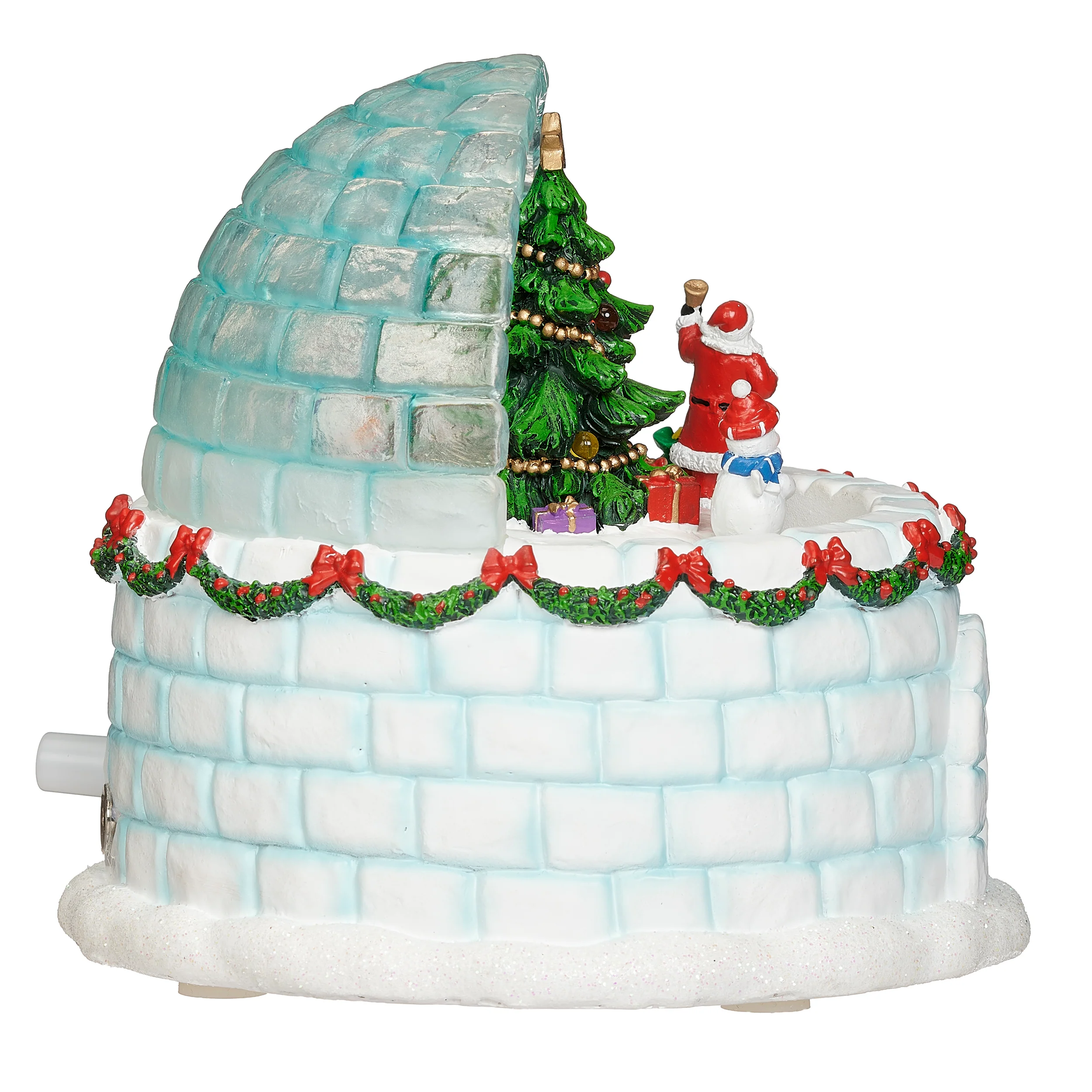 Lighted Musical Igloo with Rotating Holiday Characters - Image 3