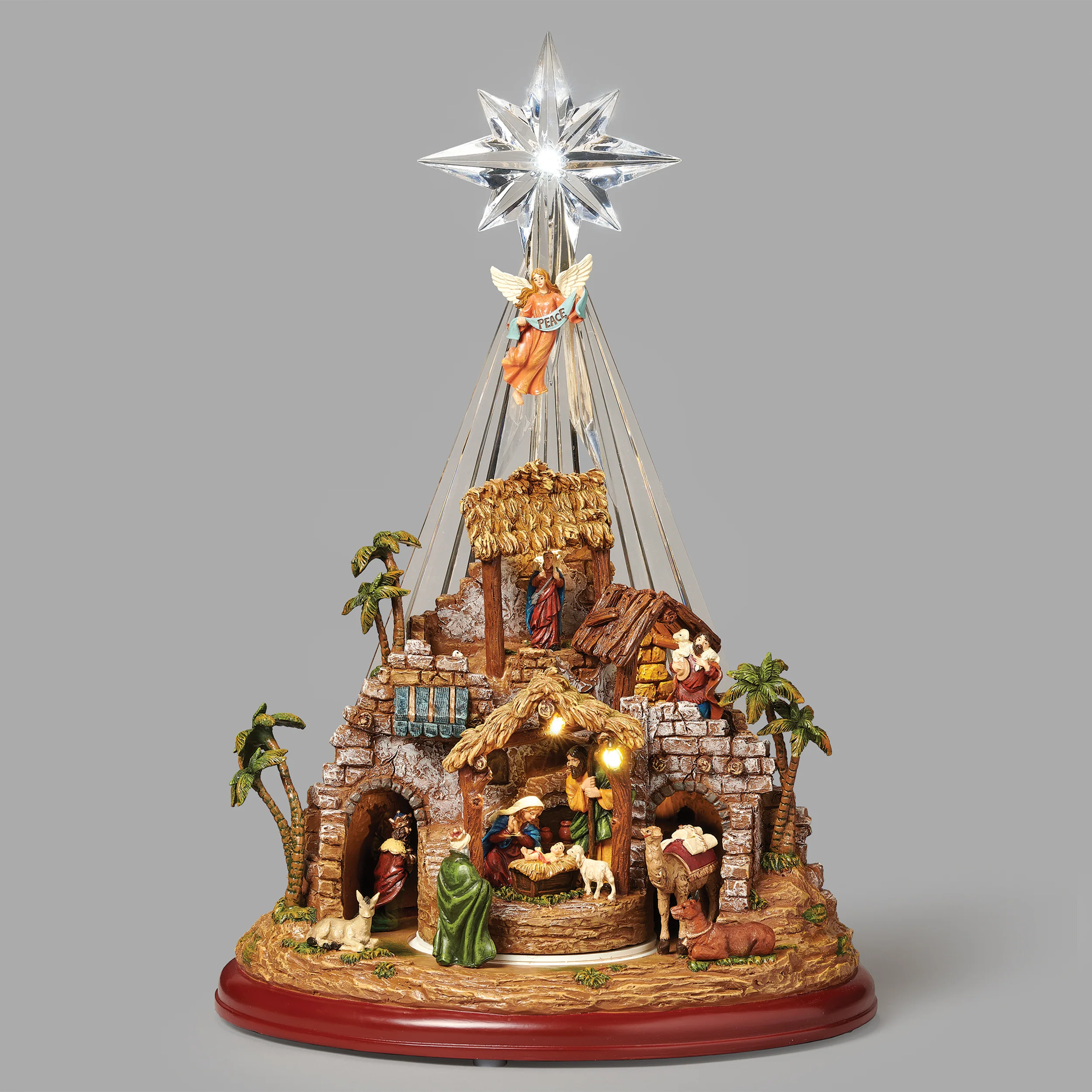 Amusements Lighted Musical Nativity Under a Star