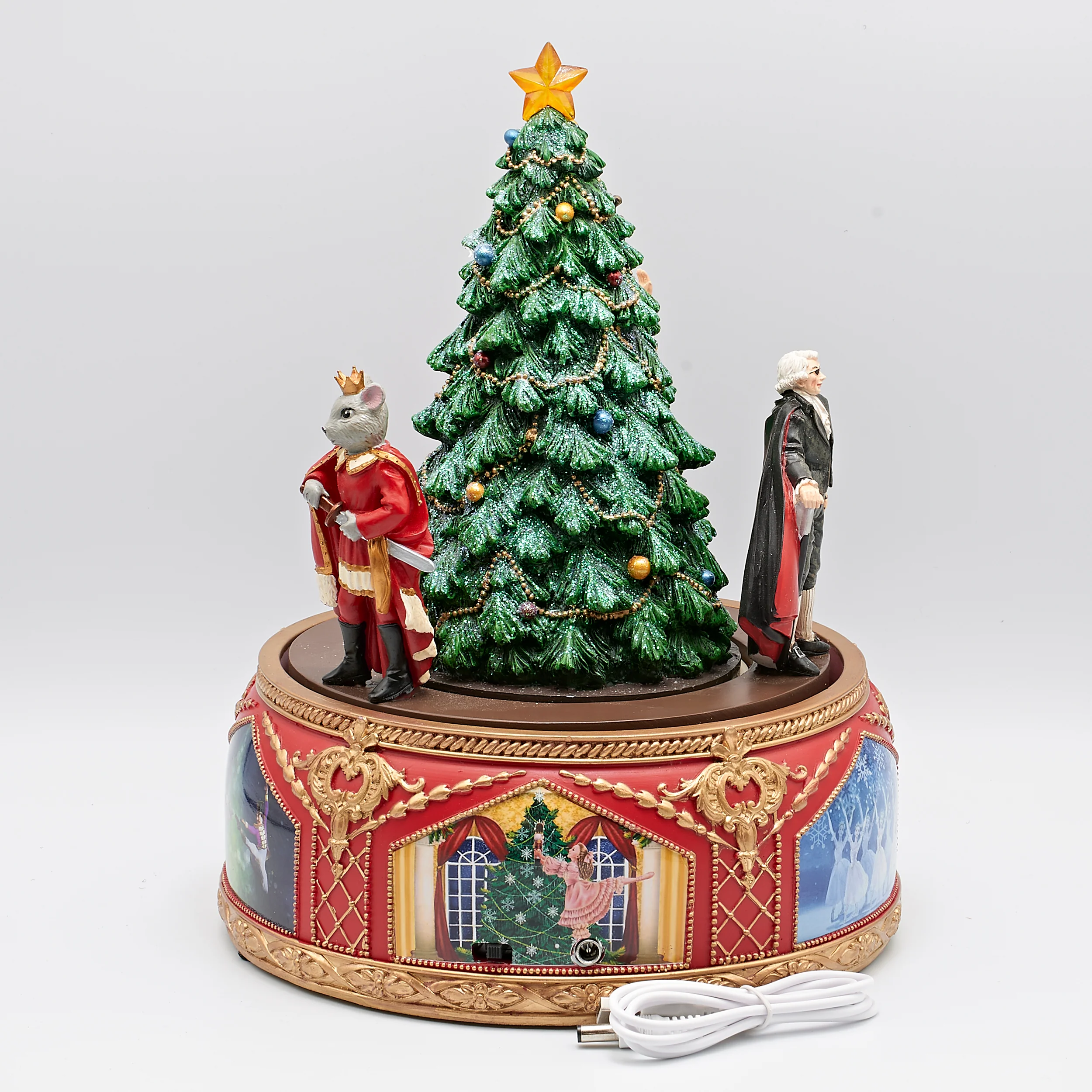 Amusements Lighted Musical Nutcracker Ballet Scene with Rotating Dancers - Image 3