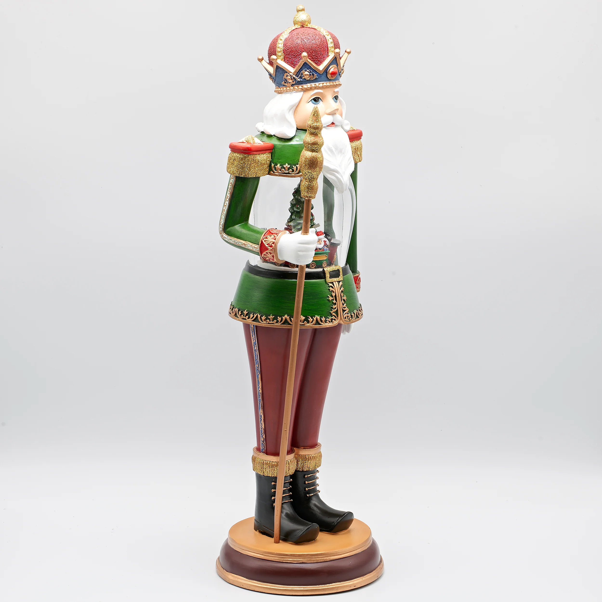 Amusements Lighted Musical Nutcracker with Rotating Train Inside - Image 2