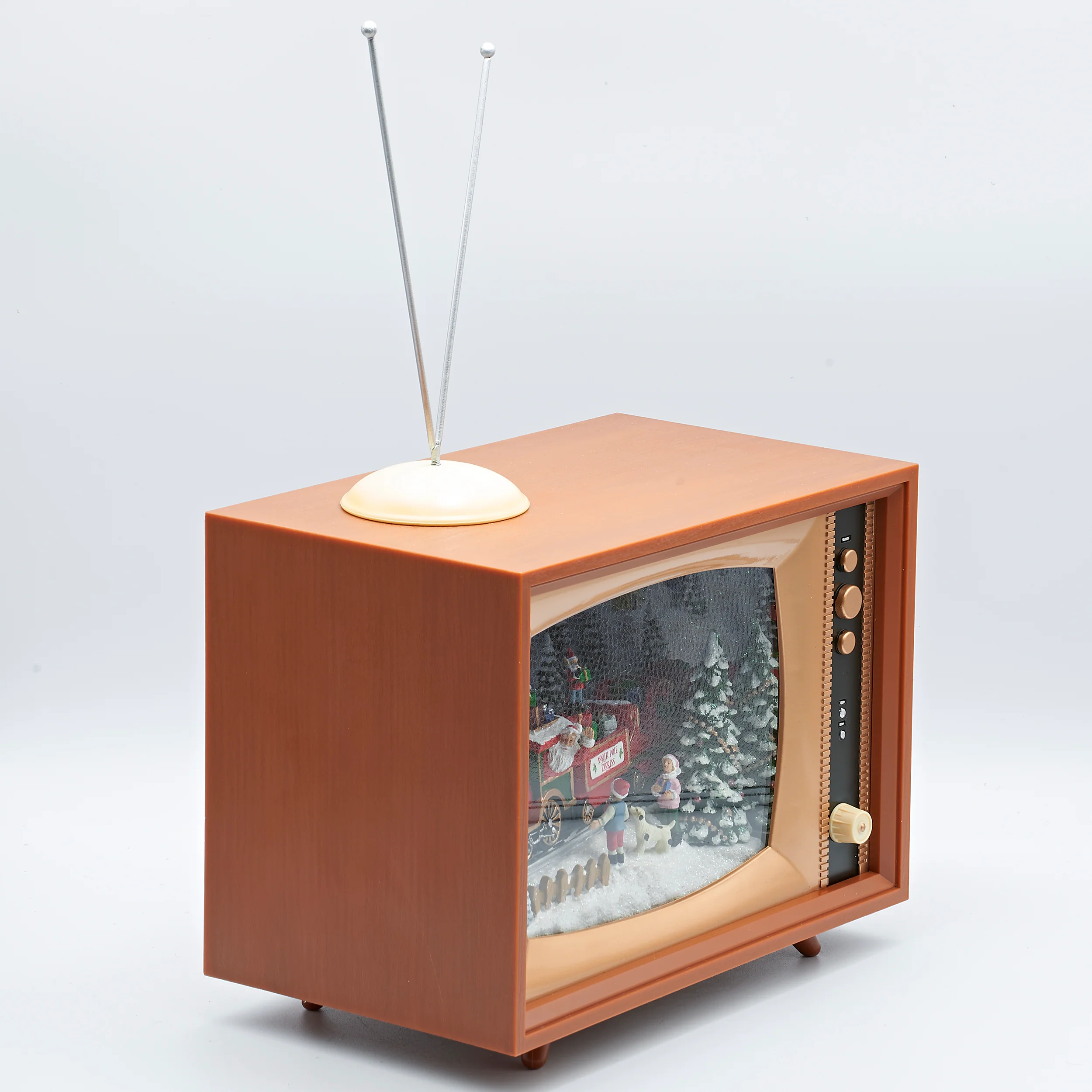 Amusements Lighted Musical North Pole Express TV with Train Scene - Image 2