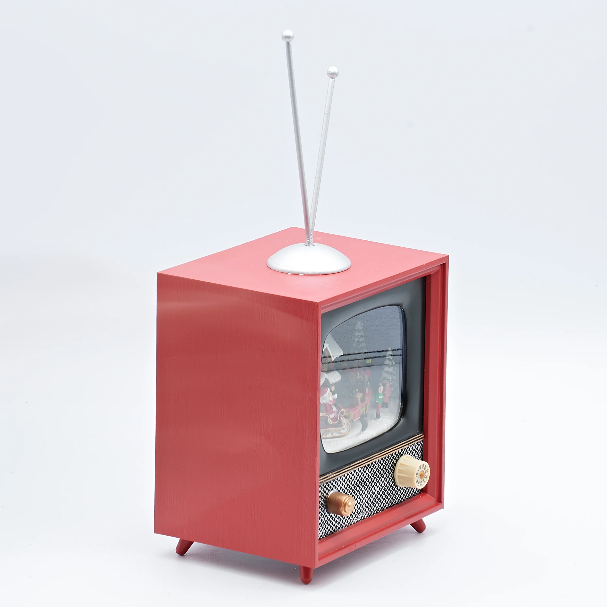 Amusements TV with Snow-Covered House & Rotating Santa's Sleigh - Image 2