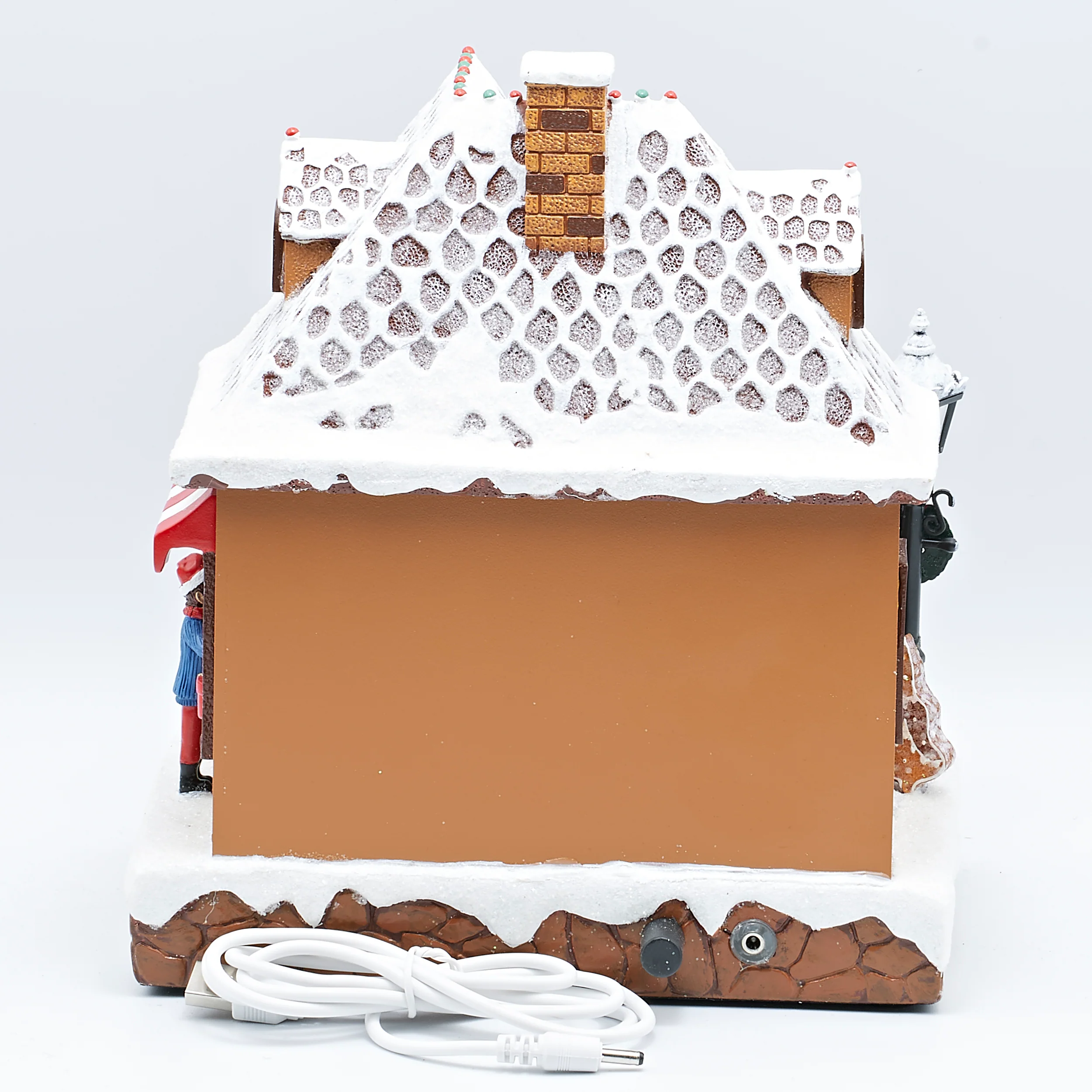 Amusements Lighted & Musical Santa’s Gingerbread Bake Shop With Rotating Cake - Image 3