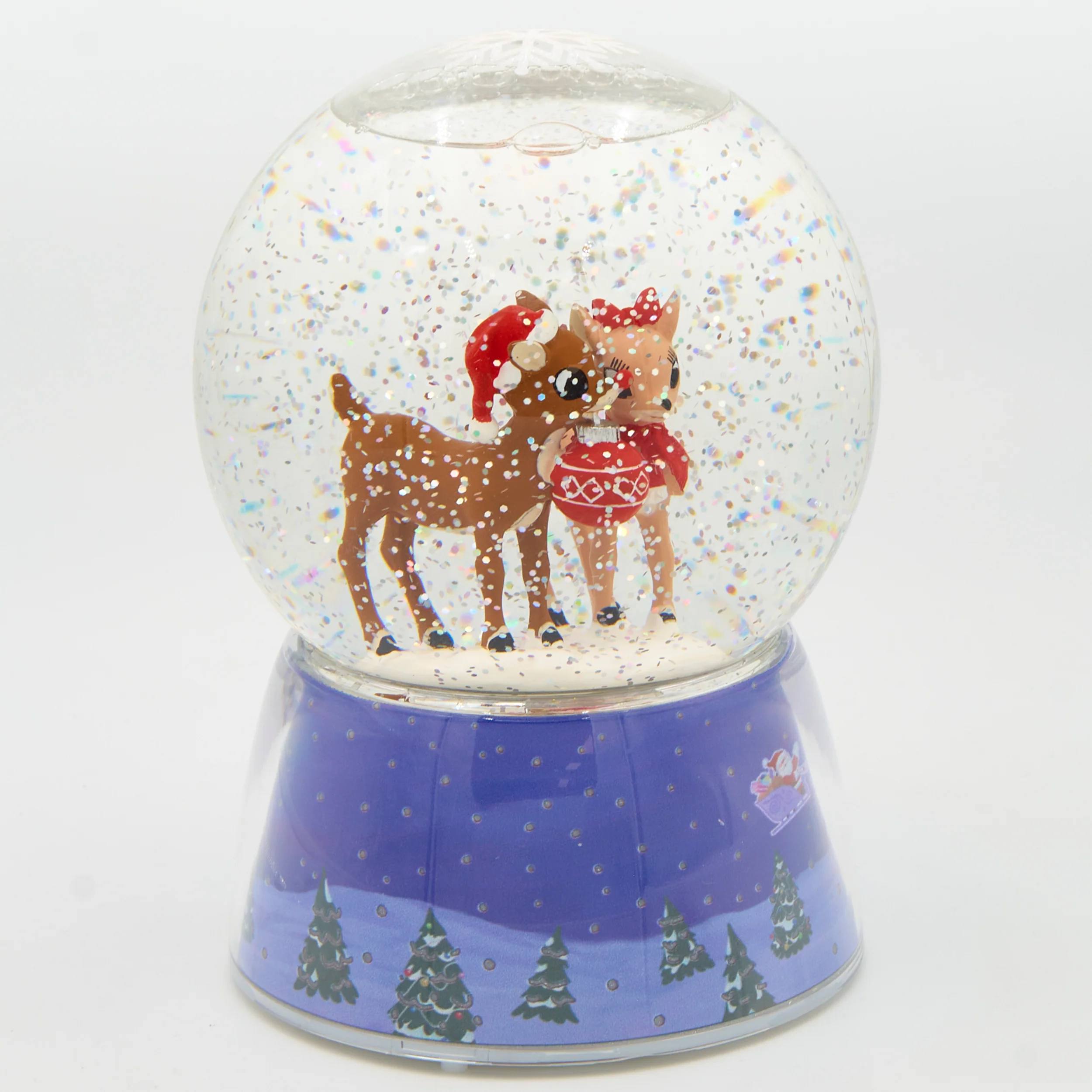 Rudolph Musical Lighted Glitterdome - Image 2