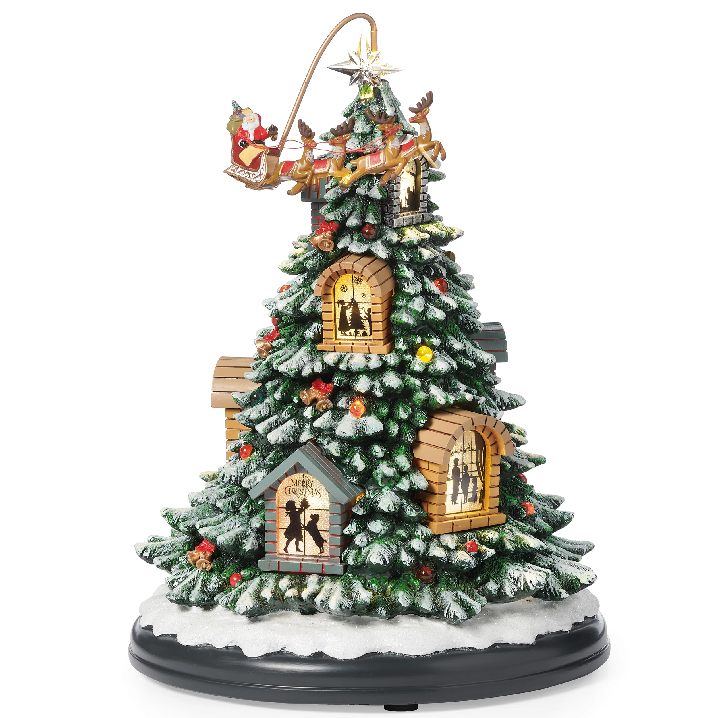 Amusements Santa’s Sleigh Ride Lighted Musical Tree