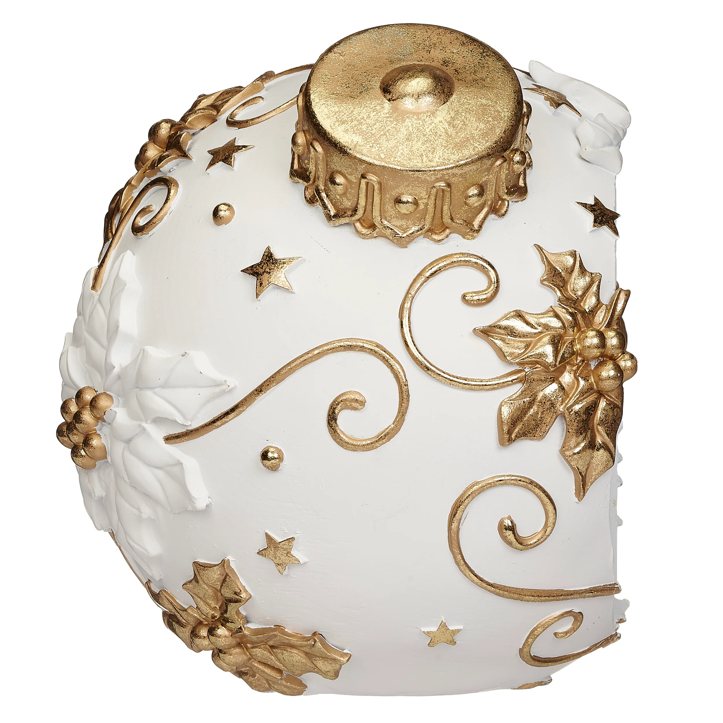 Snowy Village Lighted Ornament with Cardinal Pair - Image 3