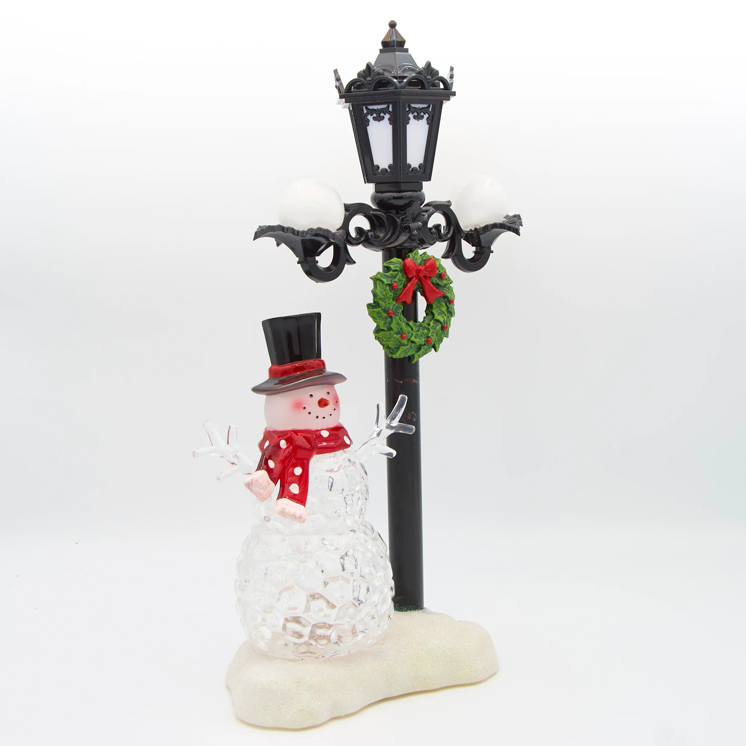 Lighted Snowman Lamppost - Image 2