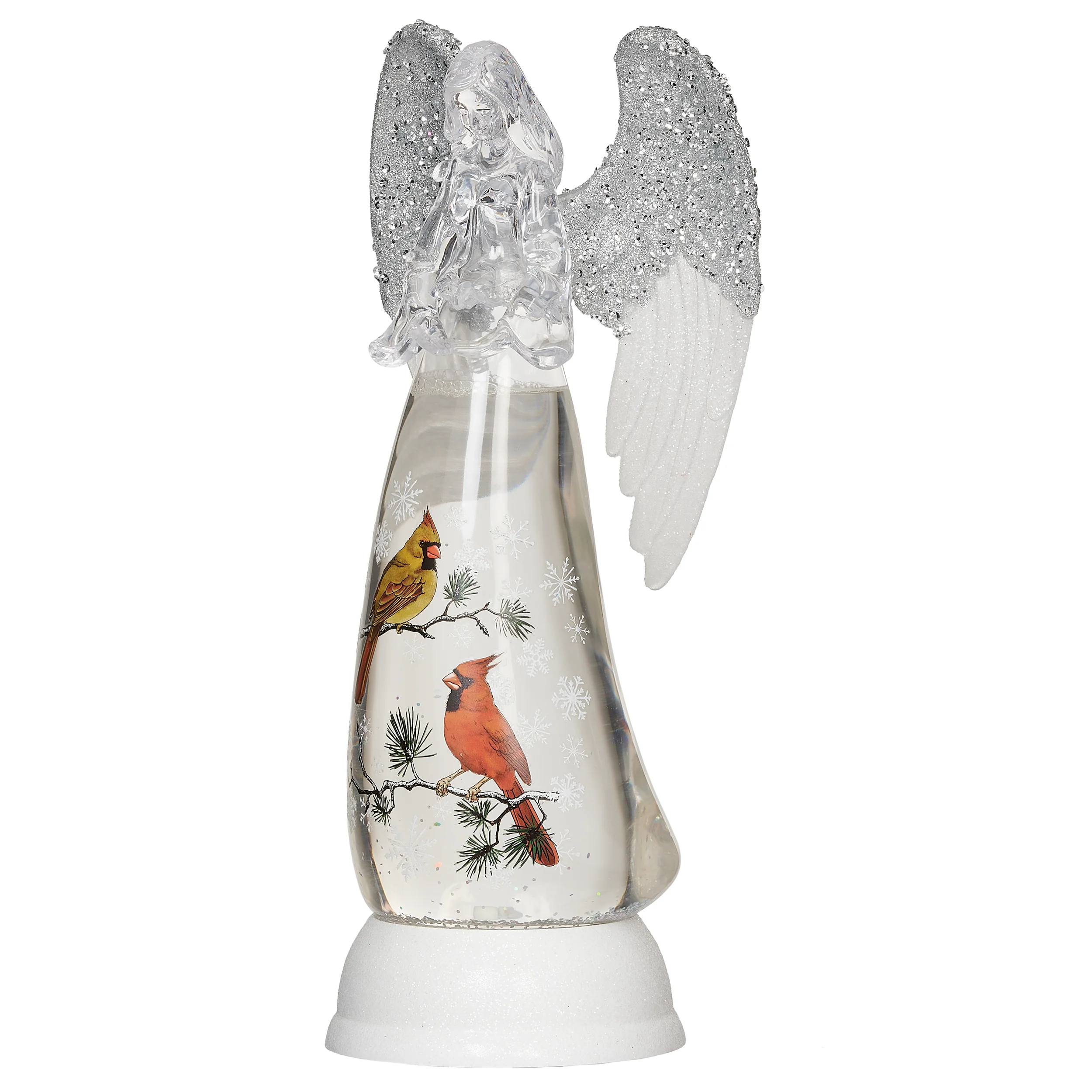 Confetti Lites Lighted Swirl Angel with Cardinal Scene Print - Image 2