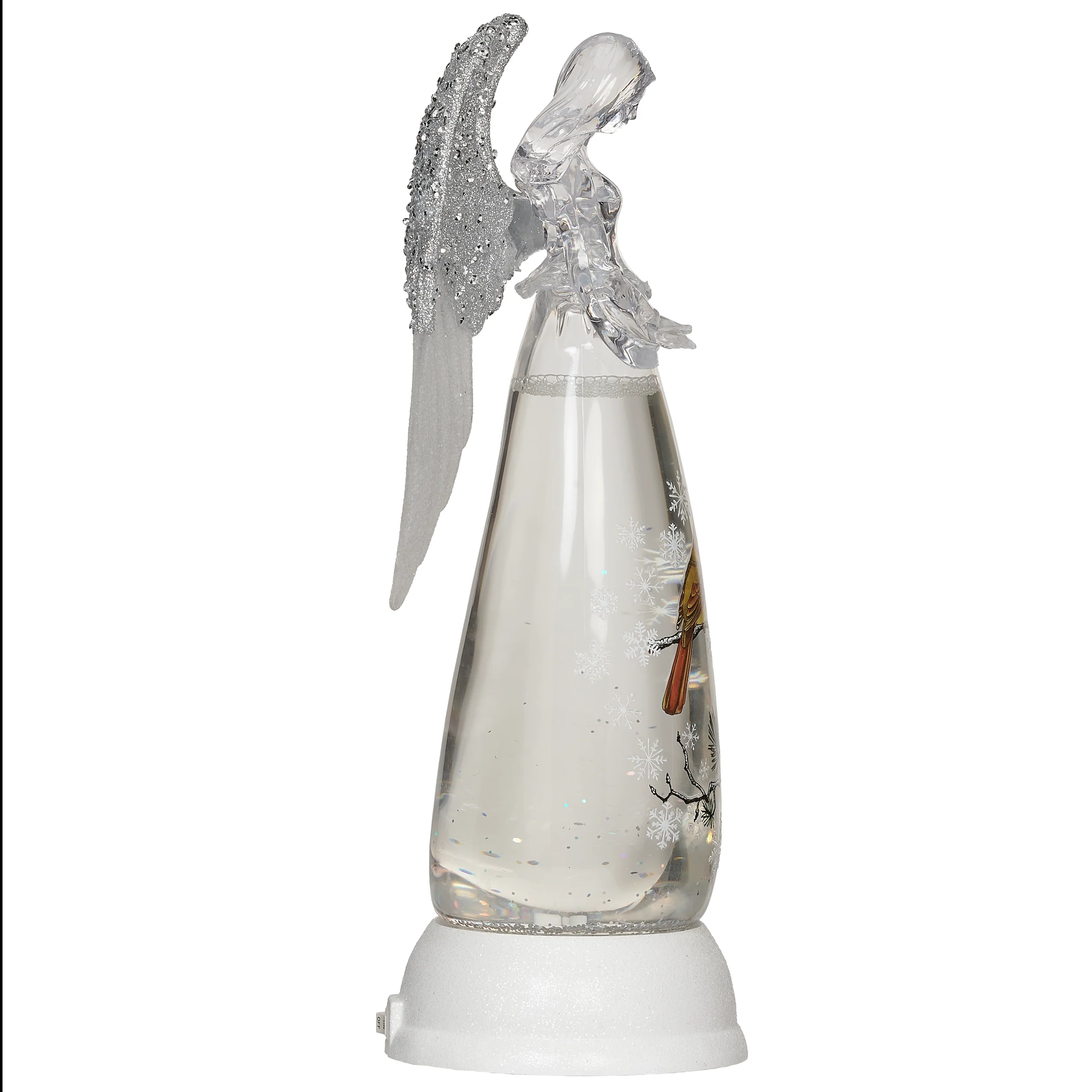 Confetti Lites Lighted Swirl Angel with Cardinal Scene Print - Image 3