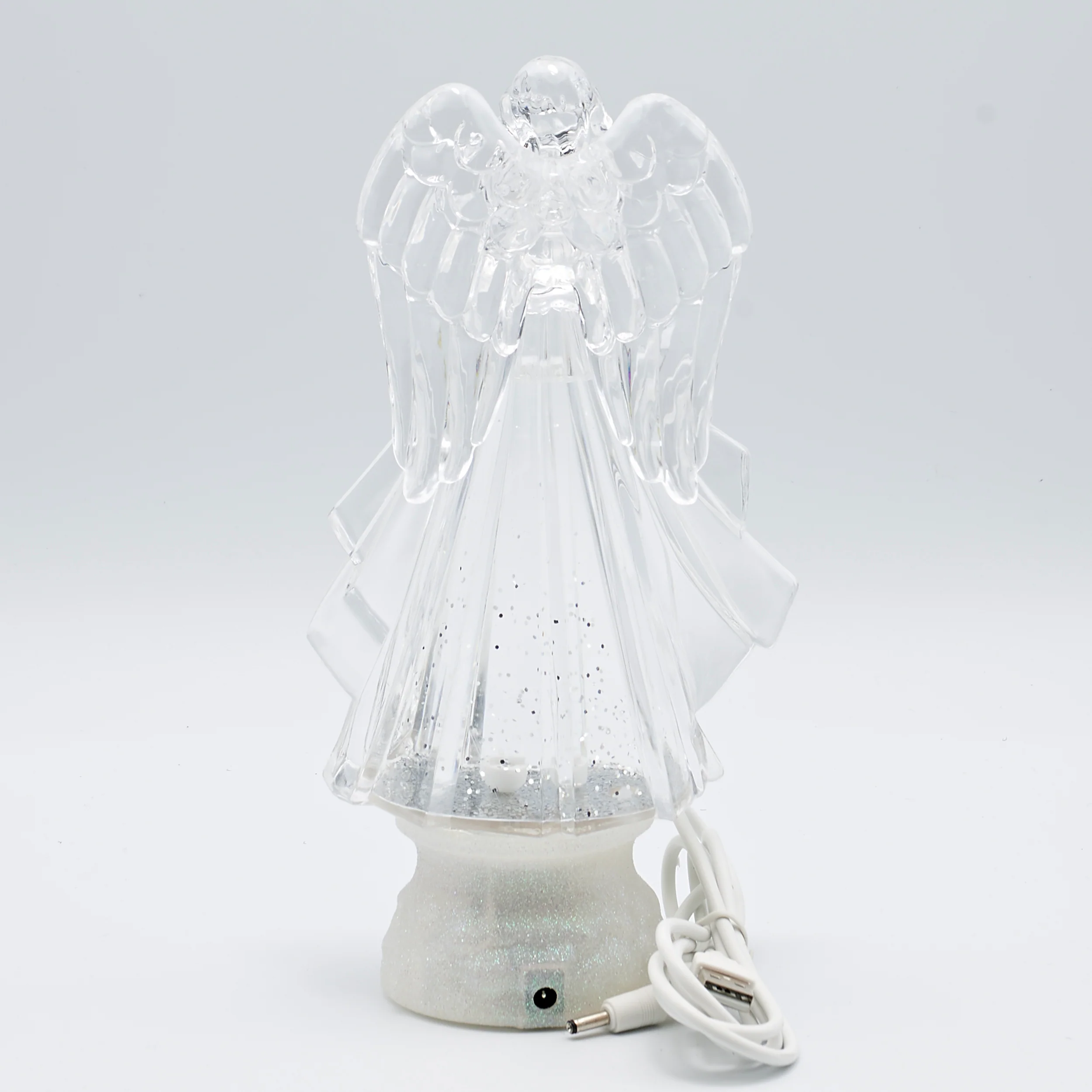 Confetti Lites Lighted Swirl Angel with Heart - Image 2