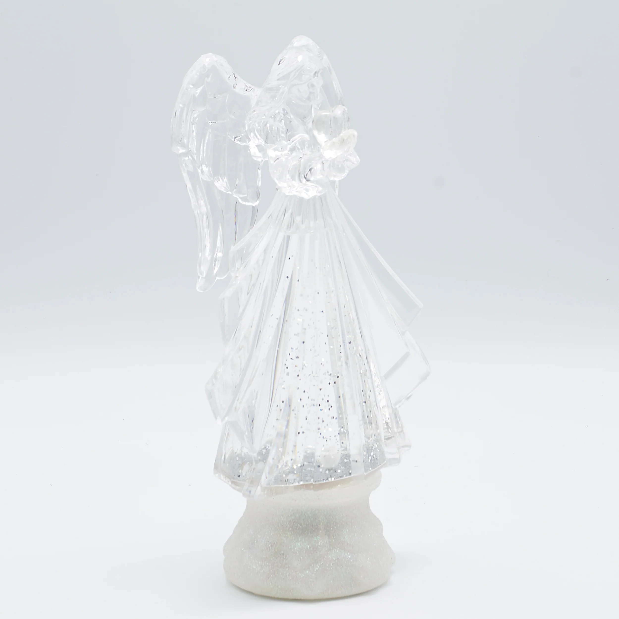 Confetti Lites Lighted Swirl Angel with Heart - Image 3