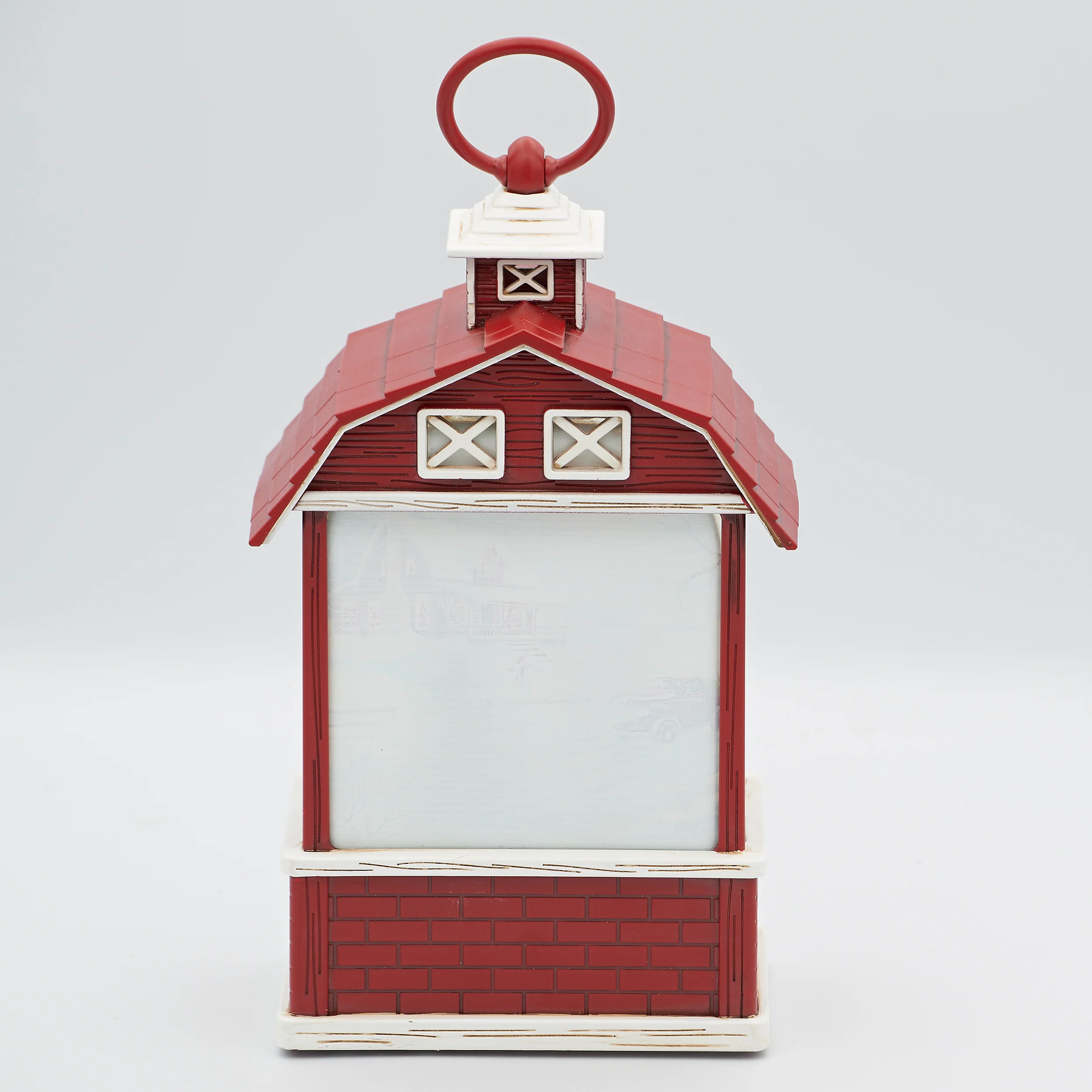 Confetti Lites Lighted Swirl Barn with Fence & Cardinals - Image 3