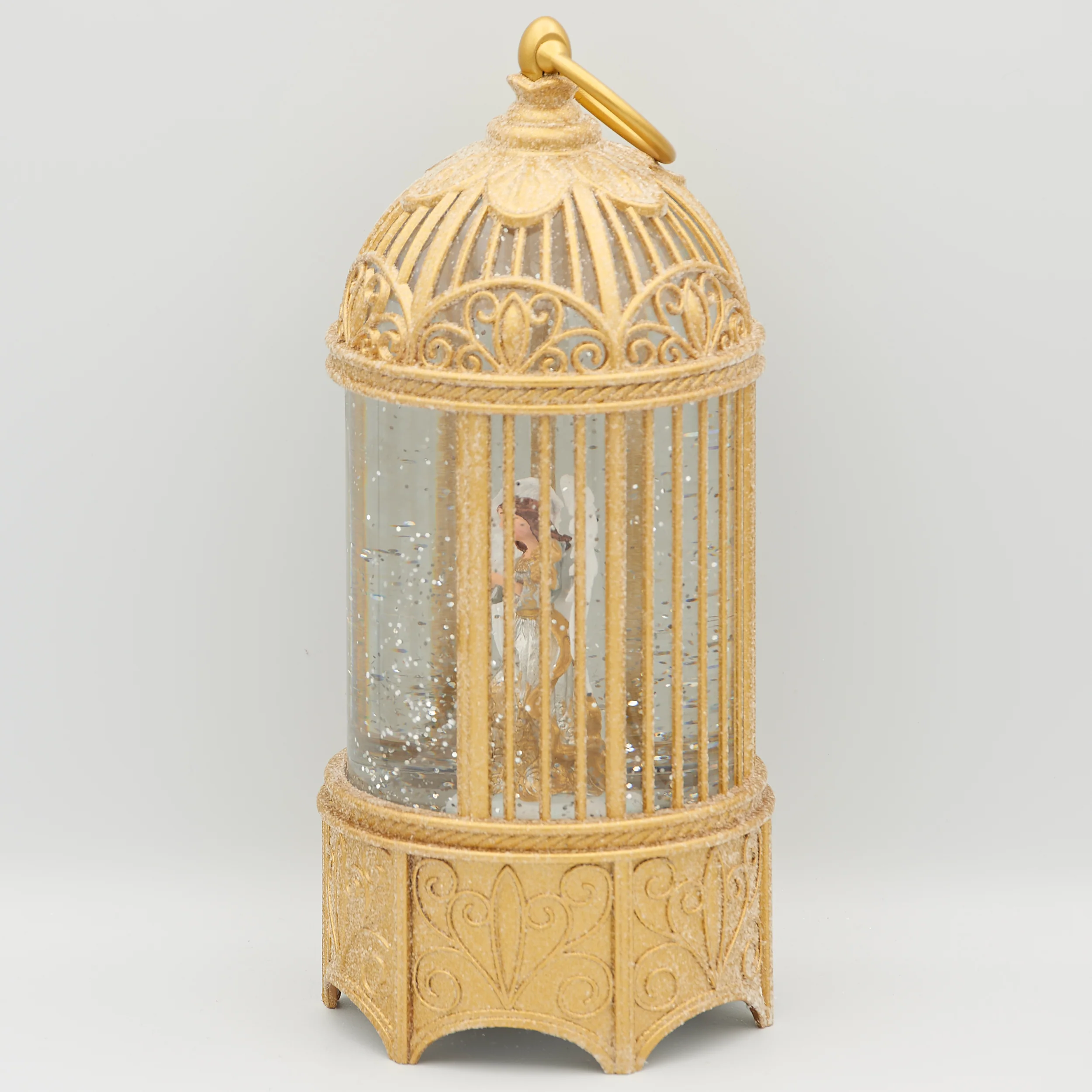 Confetti Lites Lighted Swirl Birdcage with Angel & Dove - Image 4
